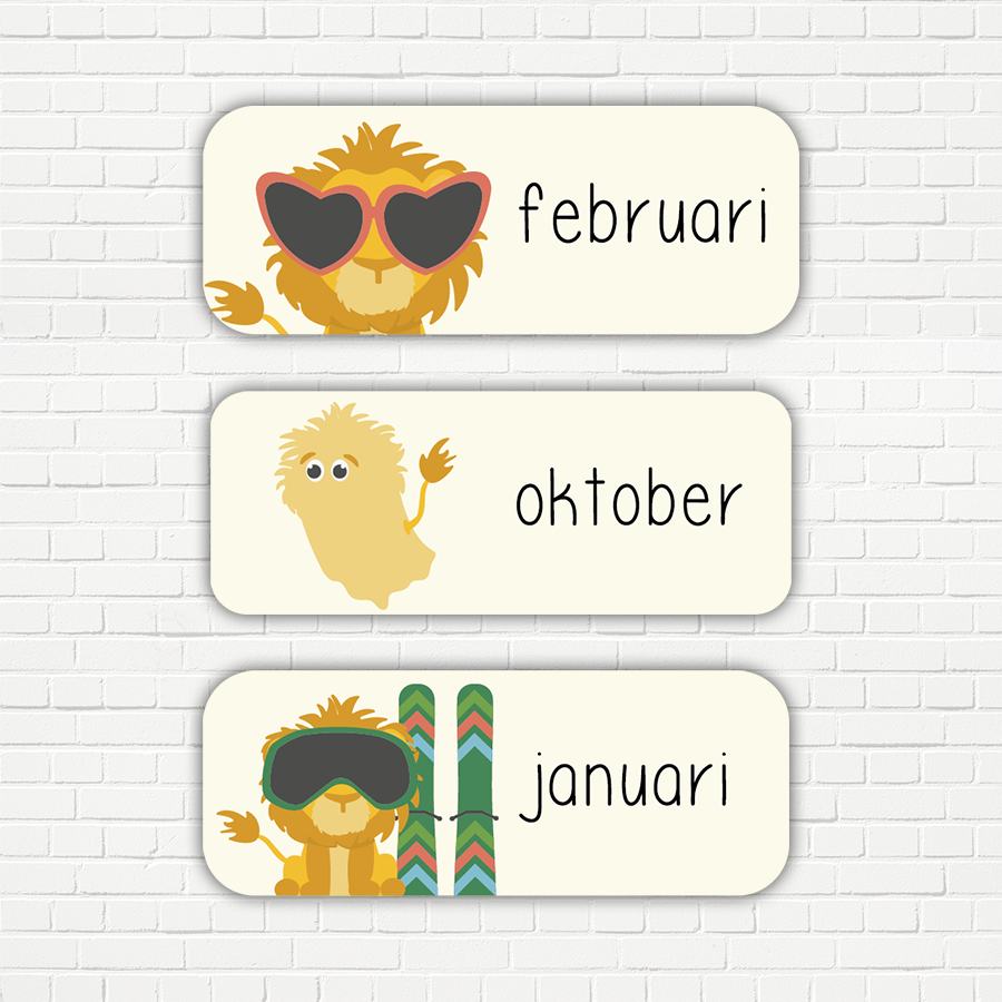 Leeuw - Maandkaarten