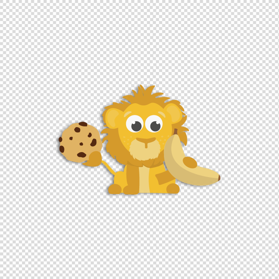 Leeuw - Takenbord Transparant 