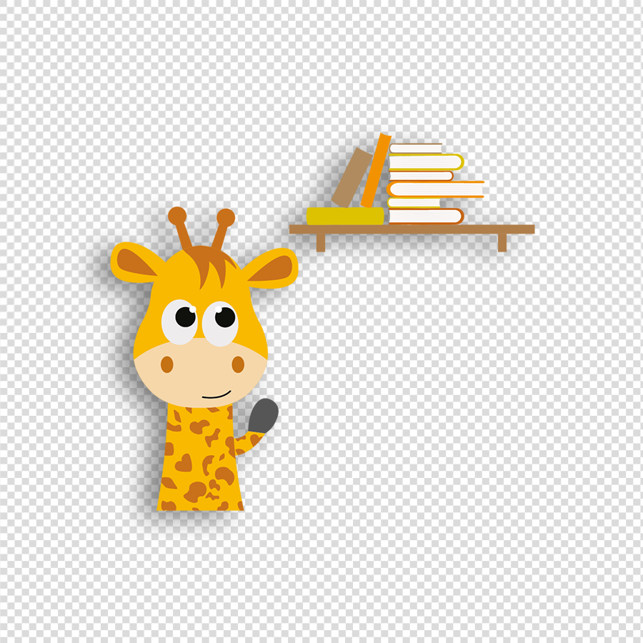Giraf - Dagritmekaarten Transparant 