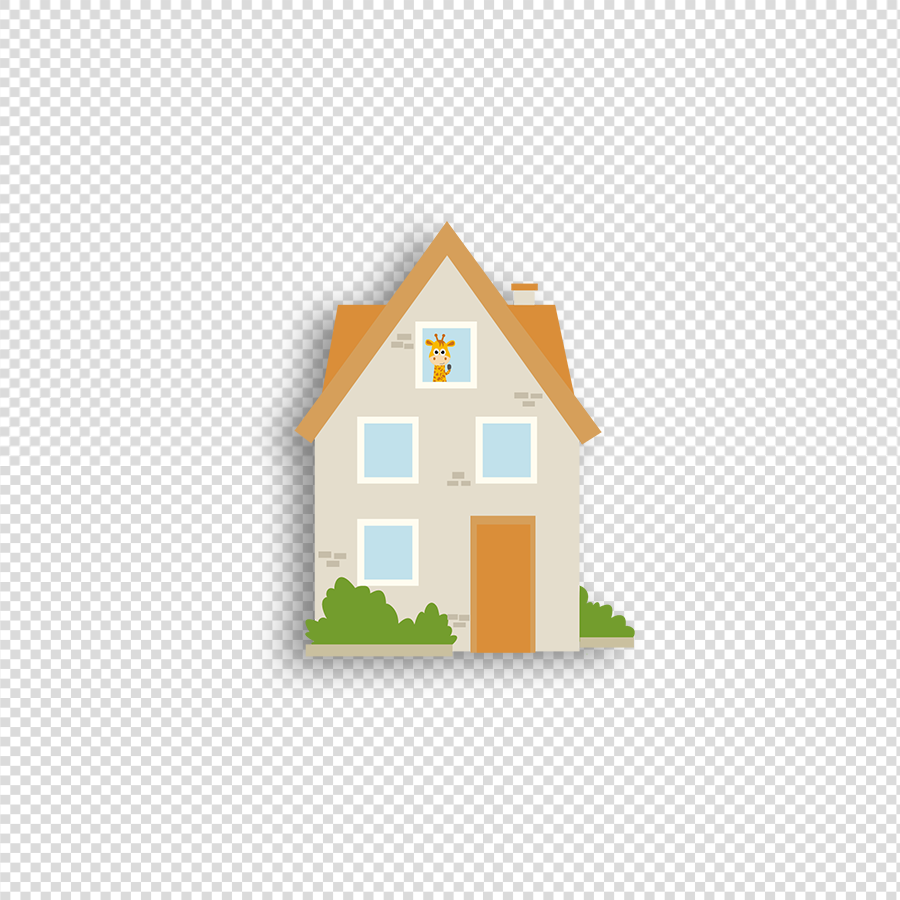 Giraf - Dagritmekaarten Transparant 