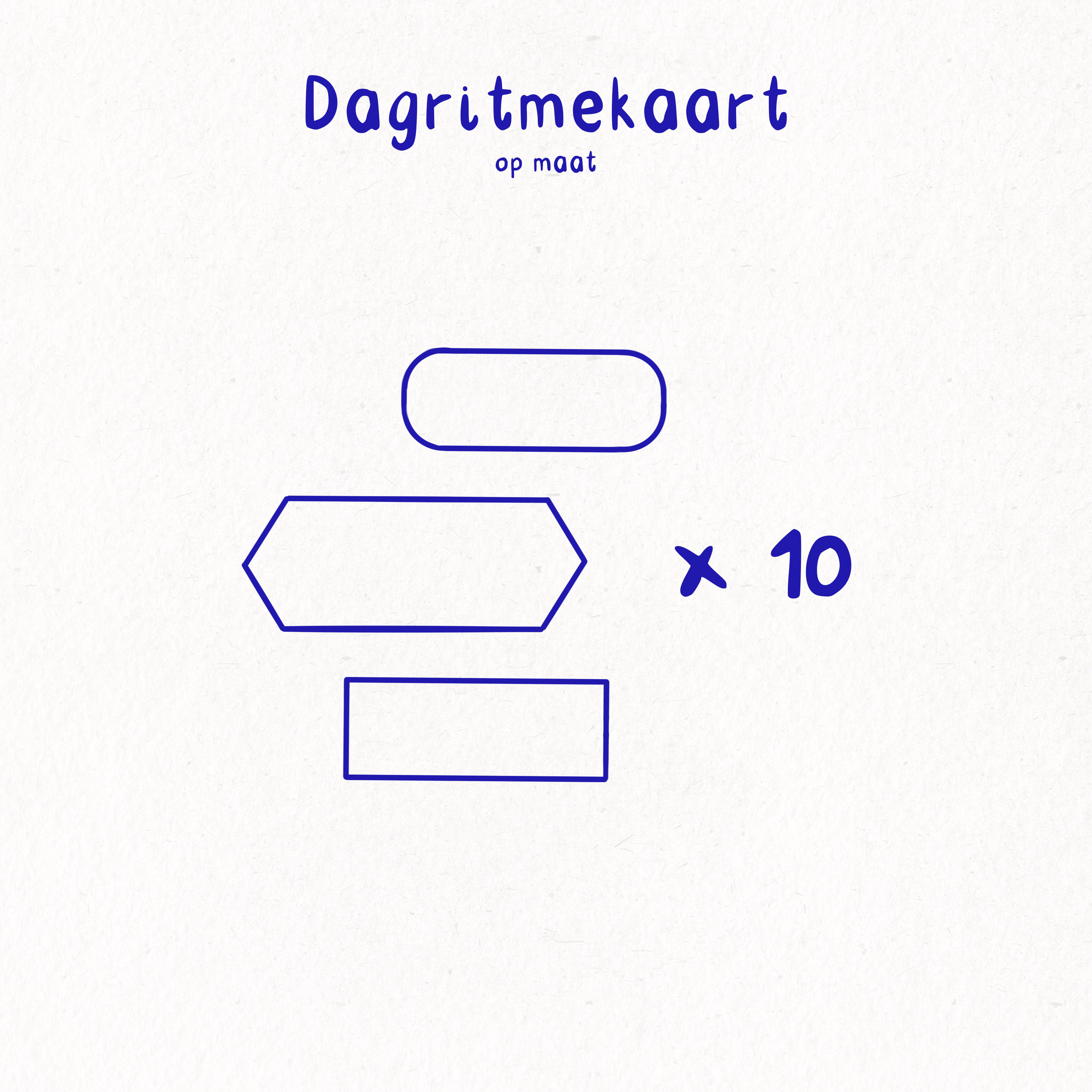 Dagritmekaart op maat - Pakket 10