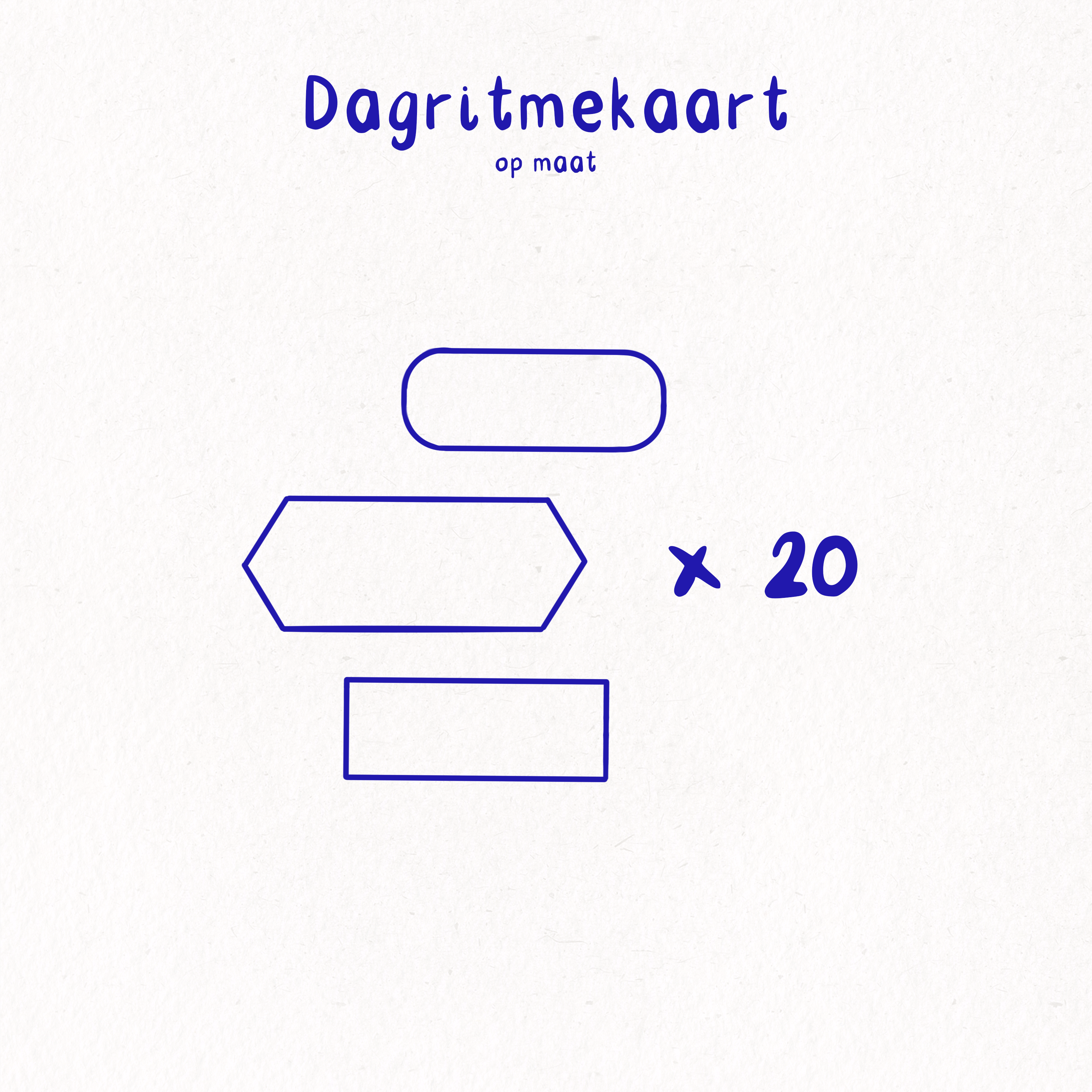 Dagritmekaart op maat - Pakket 20