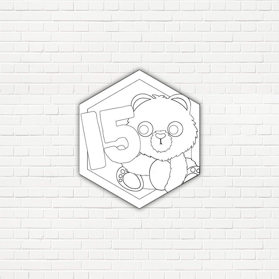 Beer - Kleurrijke klasnummers