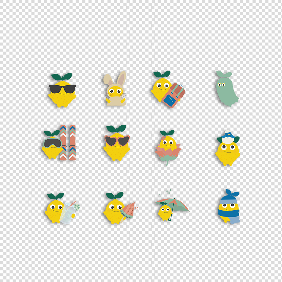 Citroen - Maandkaarten Transparant