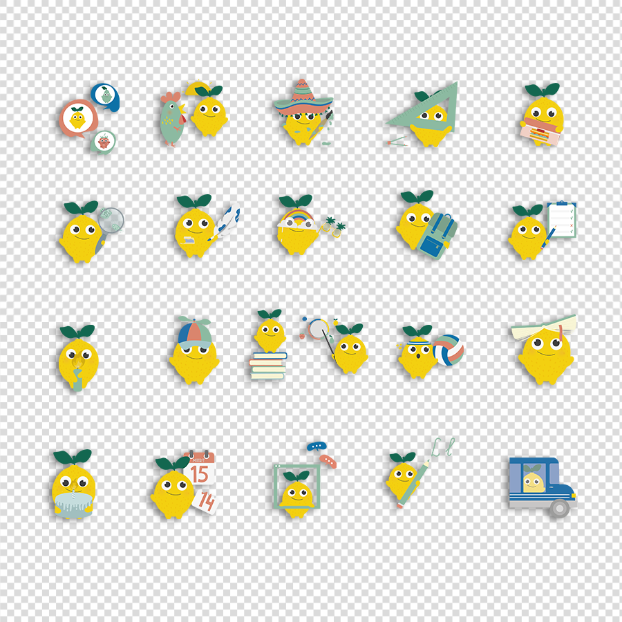 Citroen - Dagritmekaarten Transparant