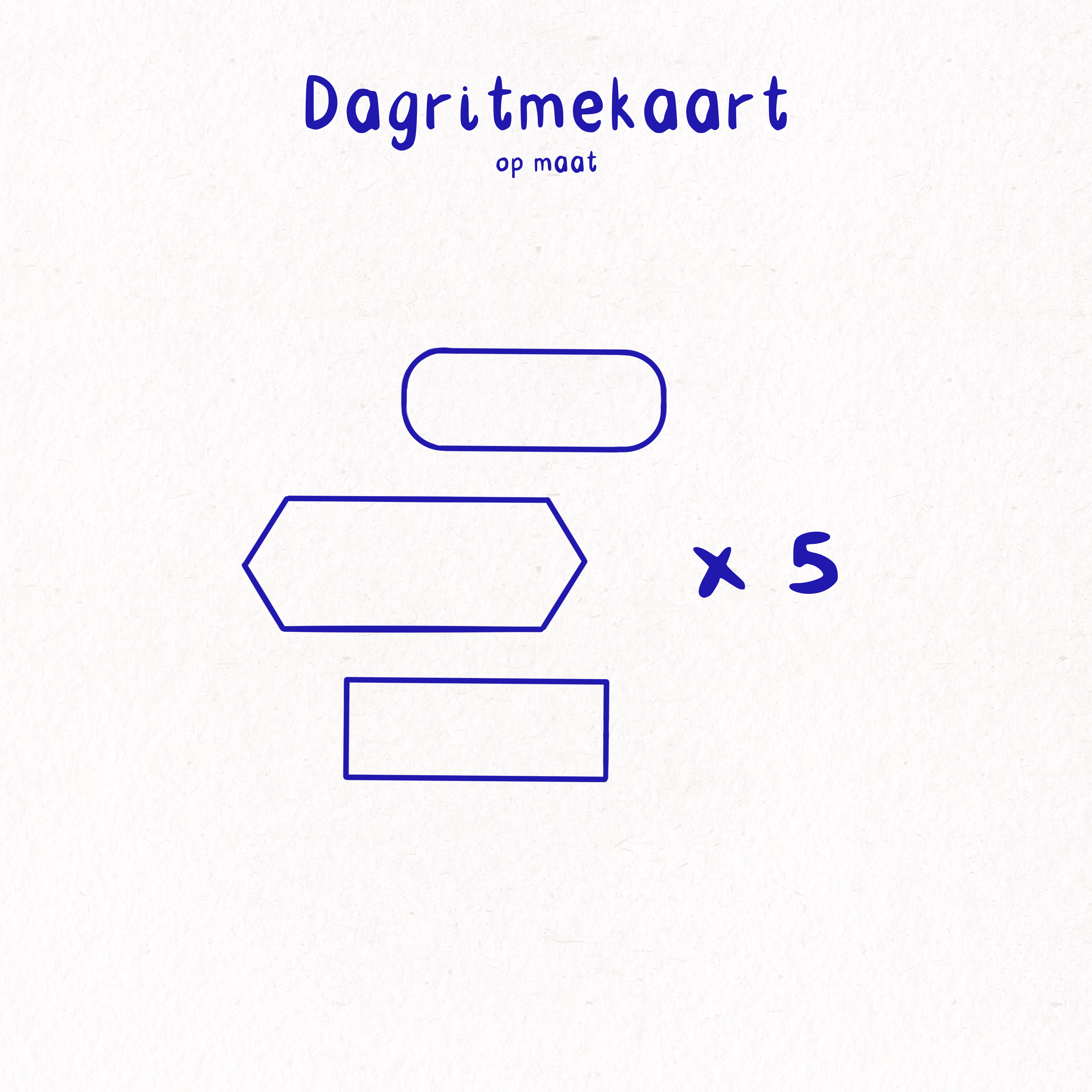 Dagritmekaart op maat - Pakket 5