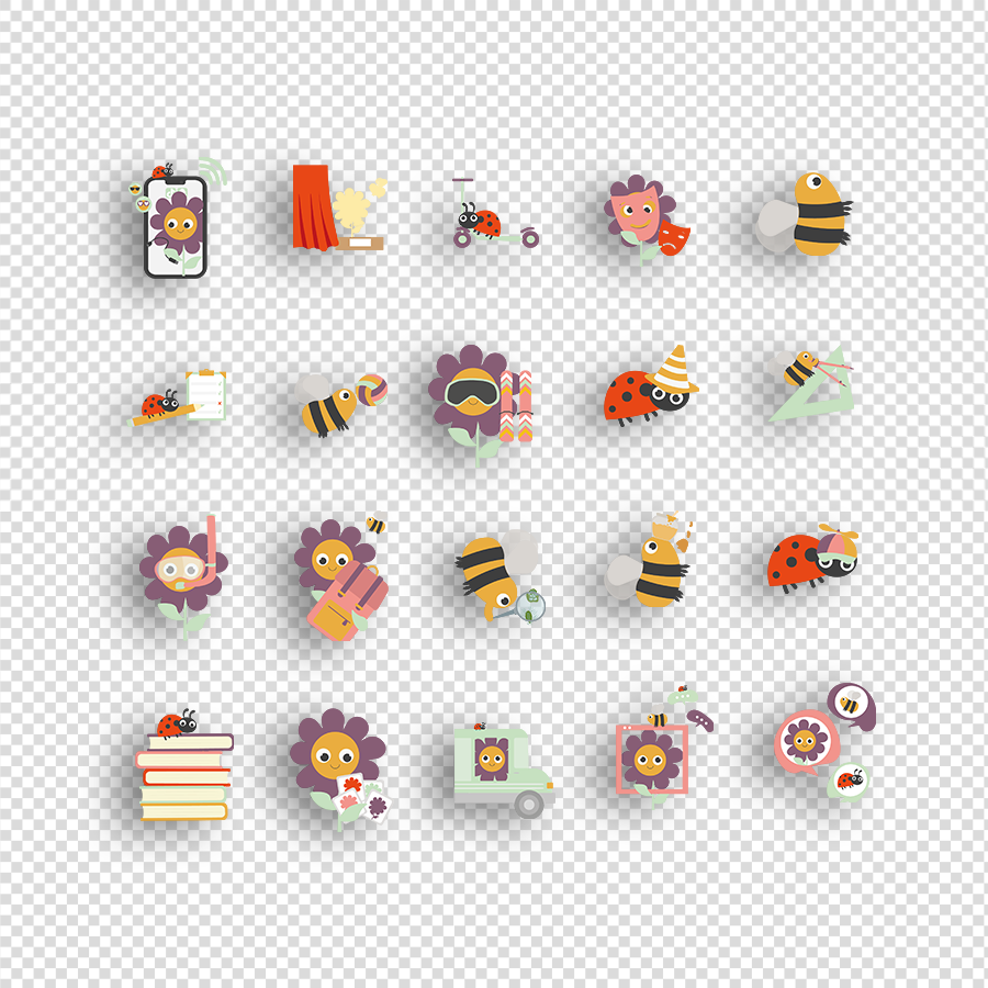 Insecten - Dagritmekaarten Transparant