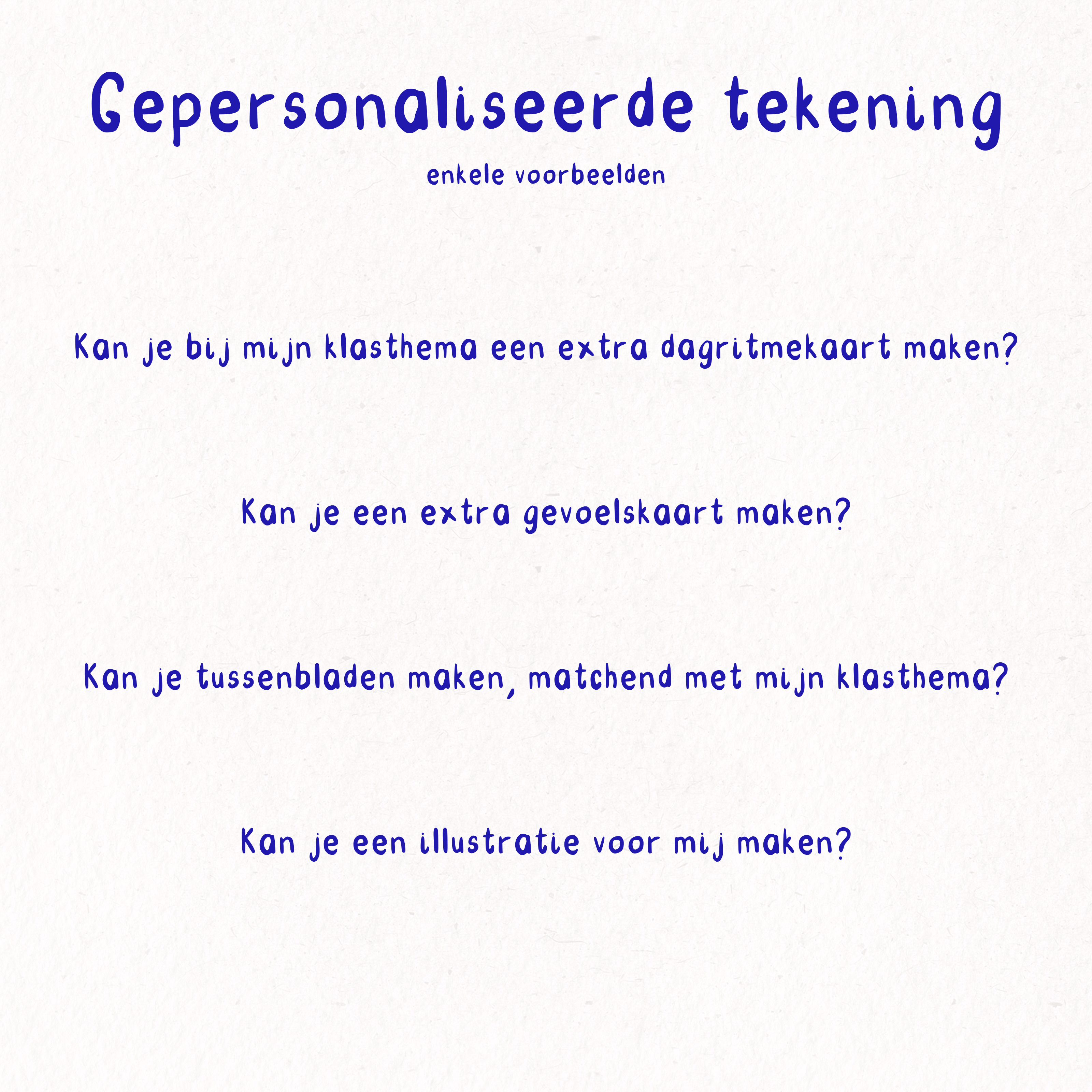 Gepersonaliseerde tekening