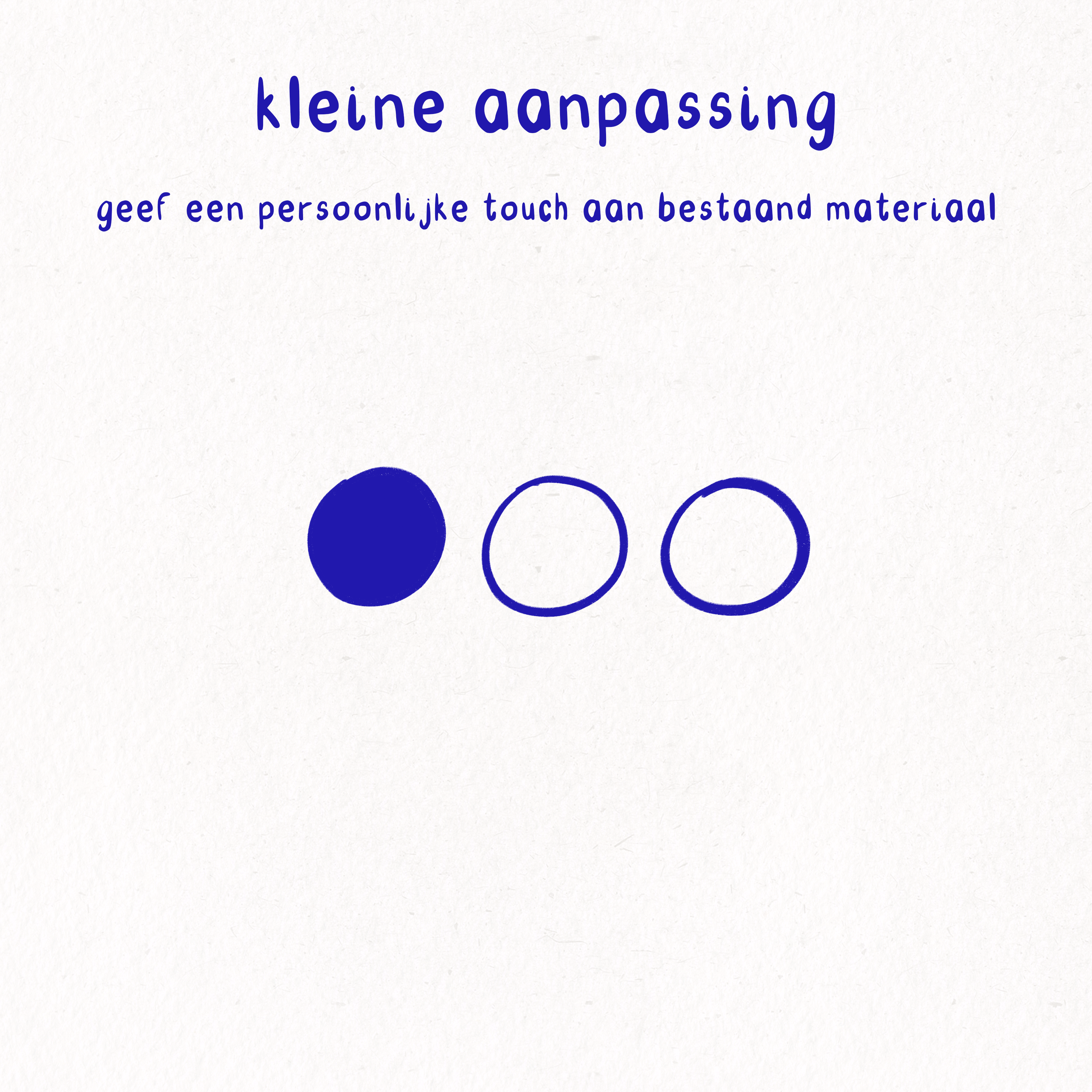 Kleine aanpassing
