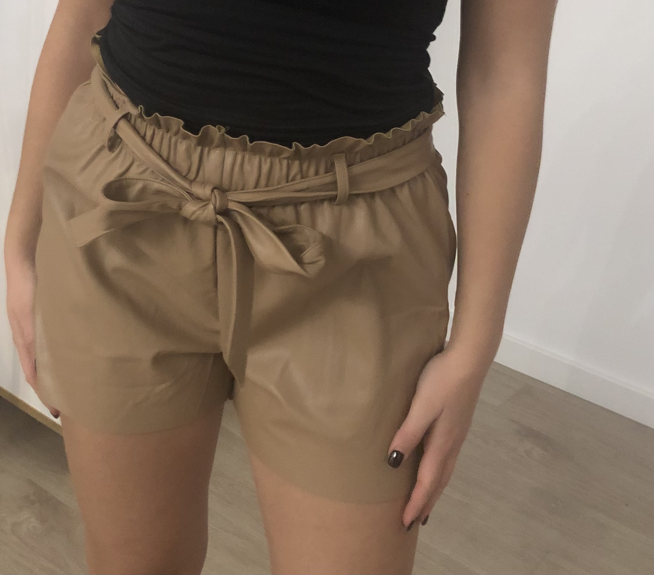 Skórzane szorty damskie