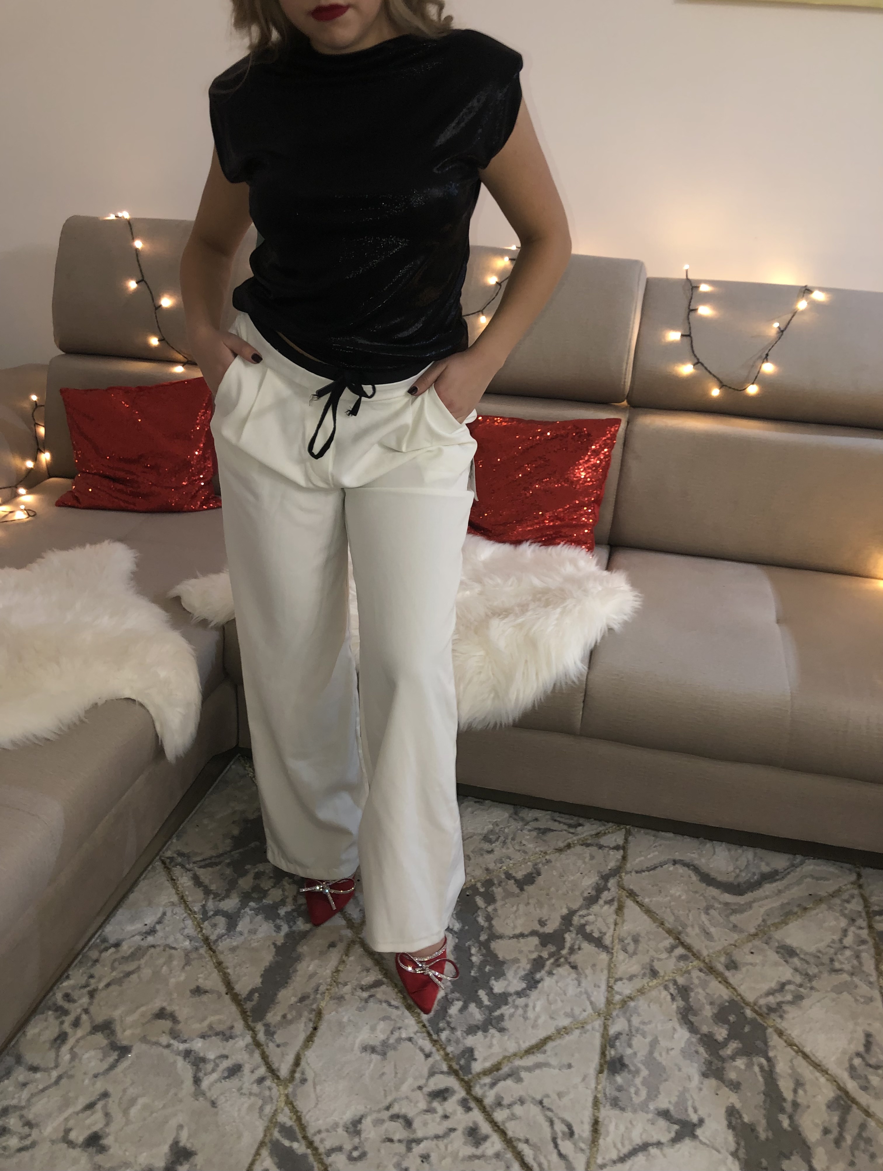 Spodnie białe eleganckie