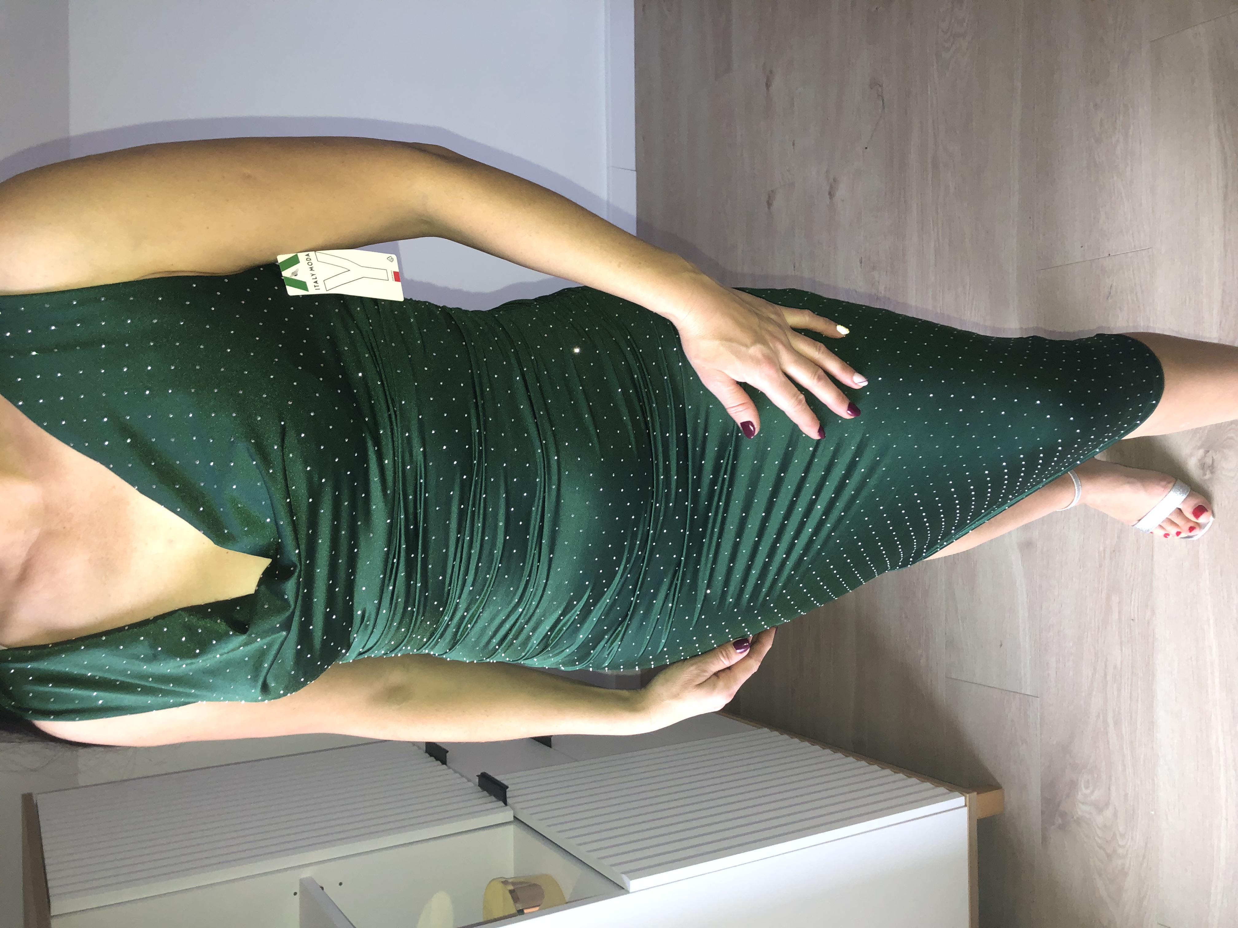 Zielona sukienka wieczorowa