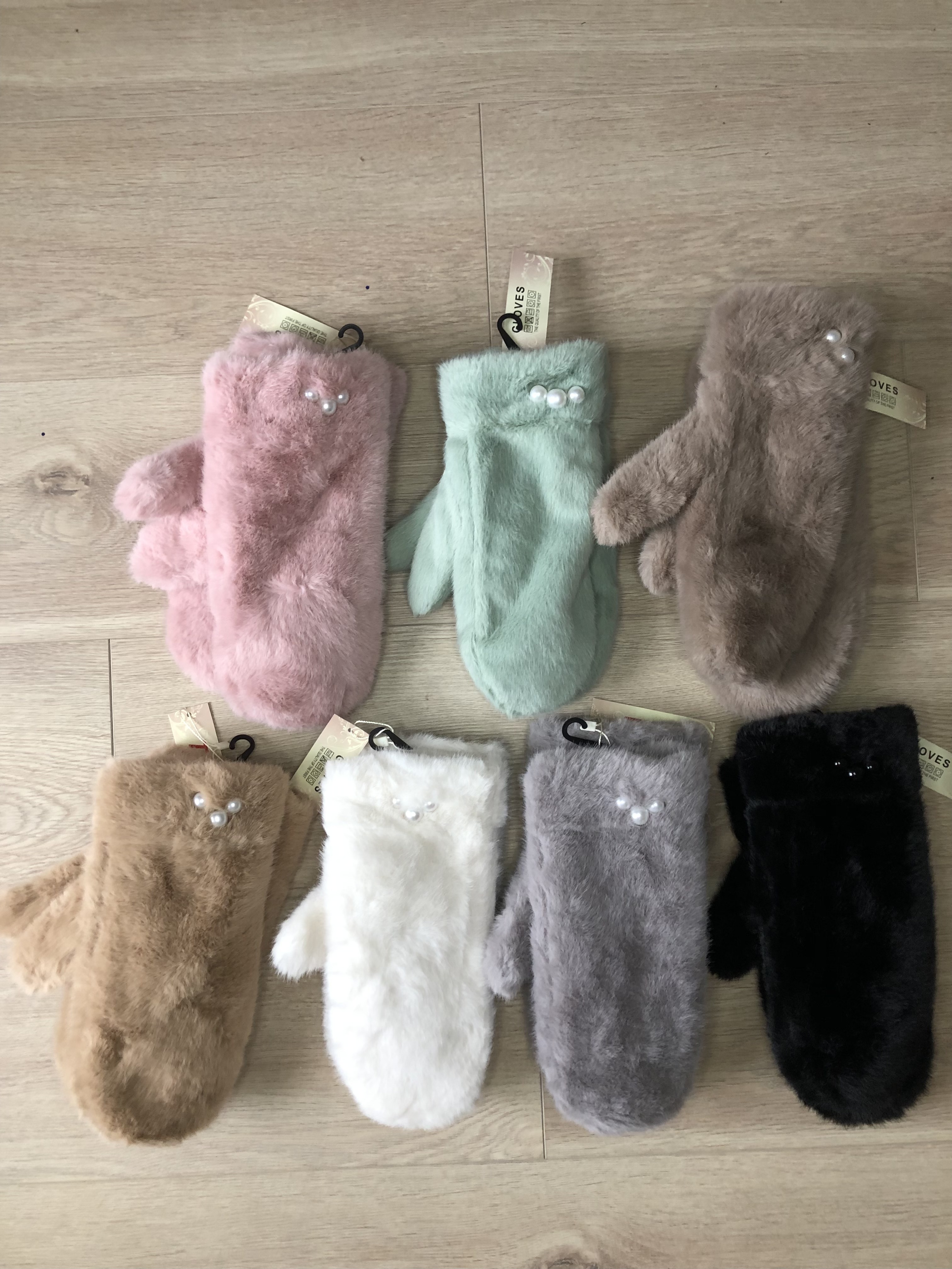 Rękawiczki z futerkiem