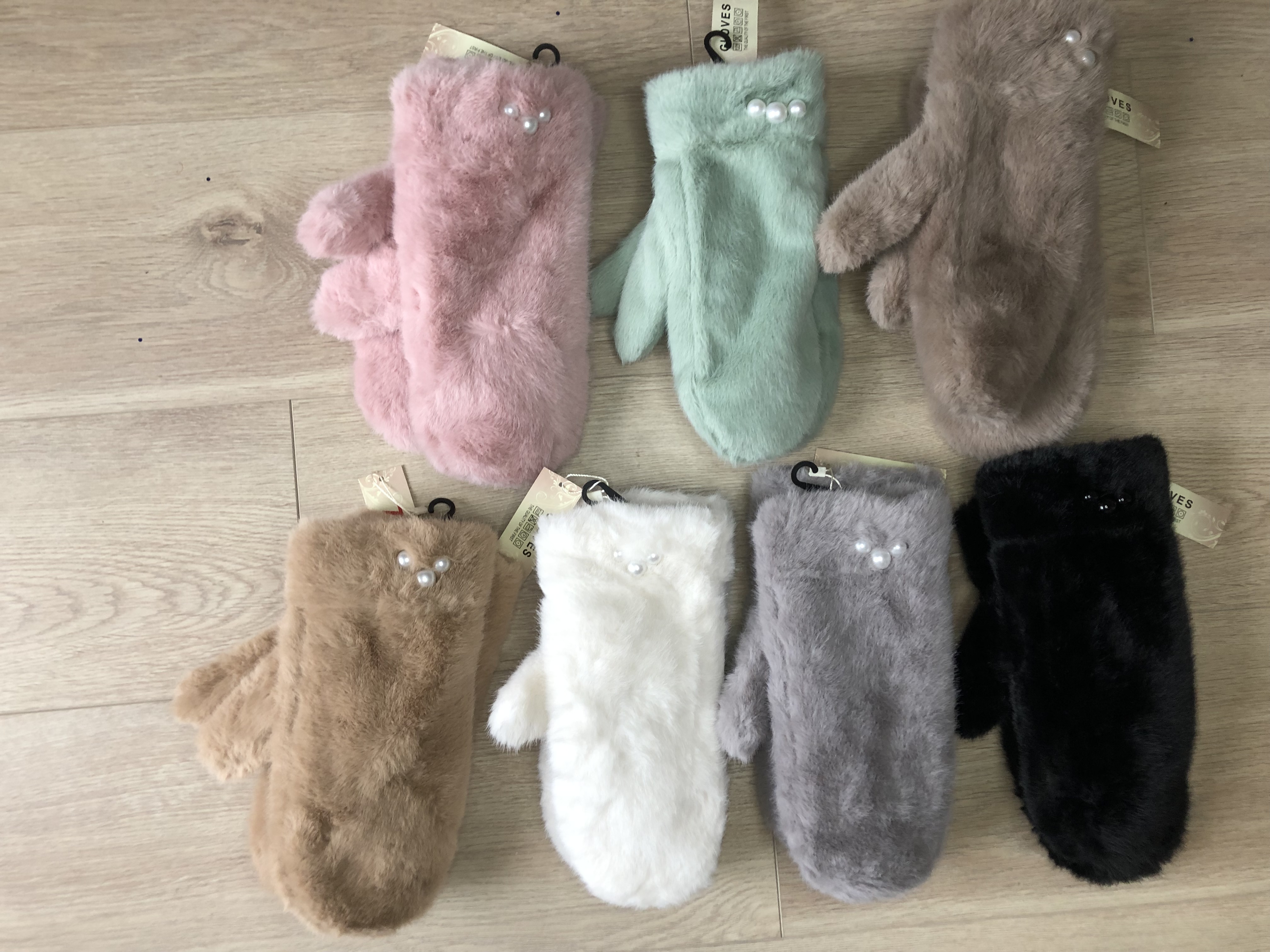 Rękawiczki z futerkiem