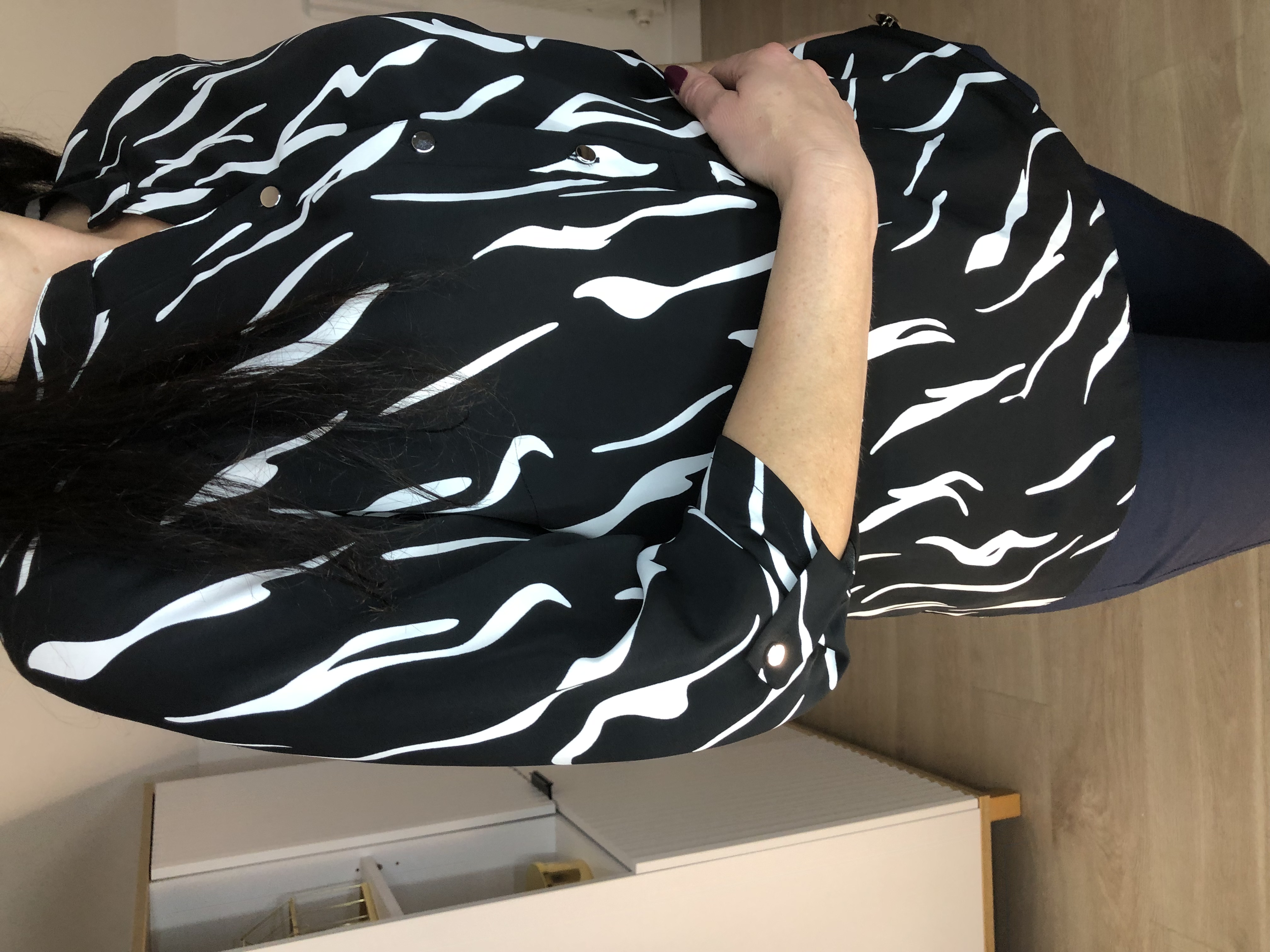 Koszula damska w wzór zebra