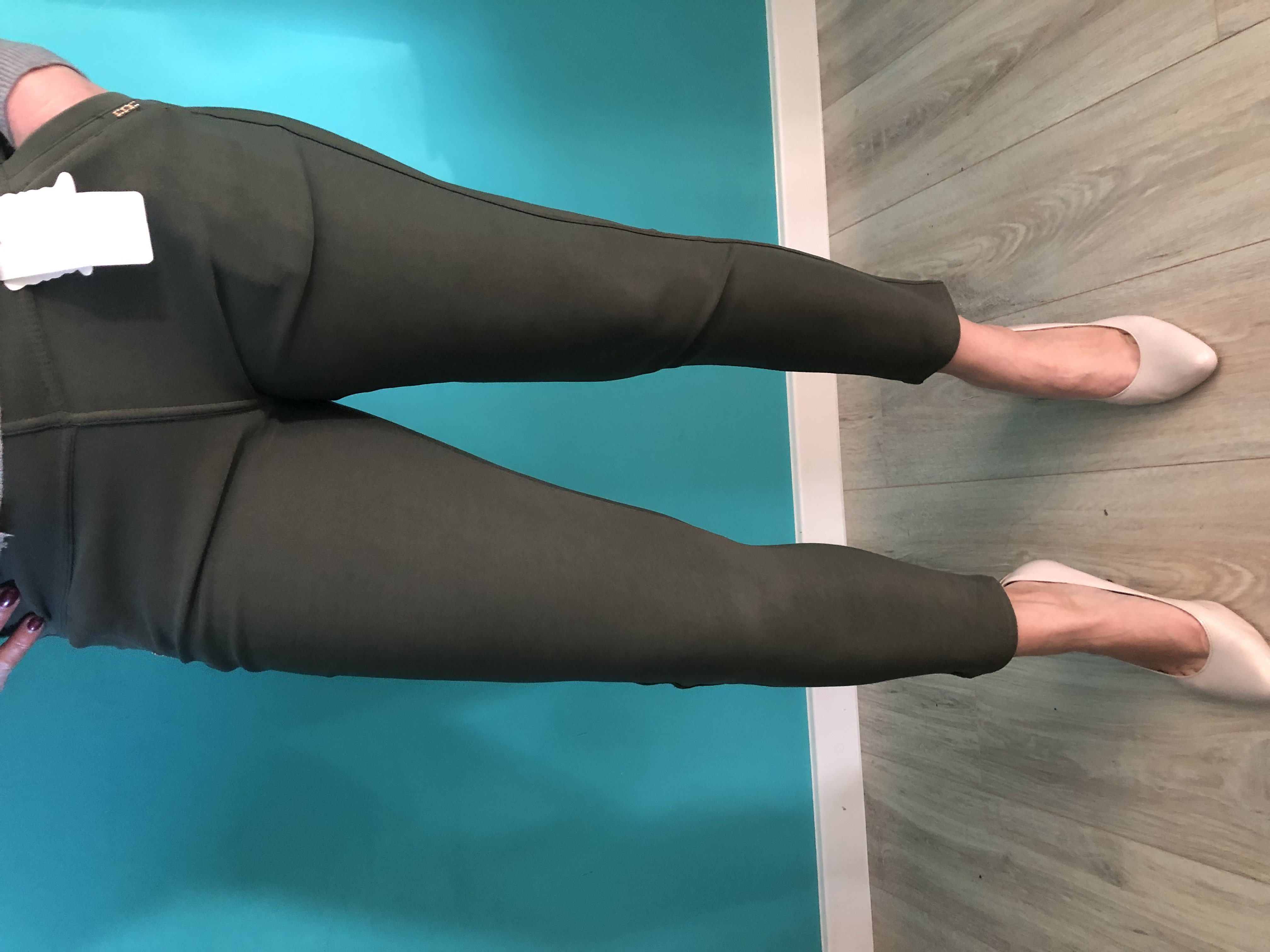 Zielone spodnie damskie