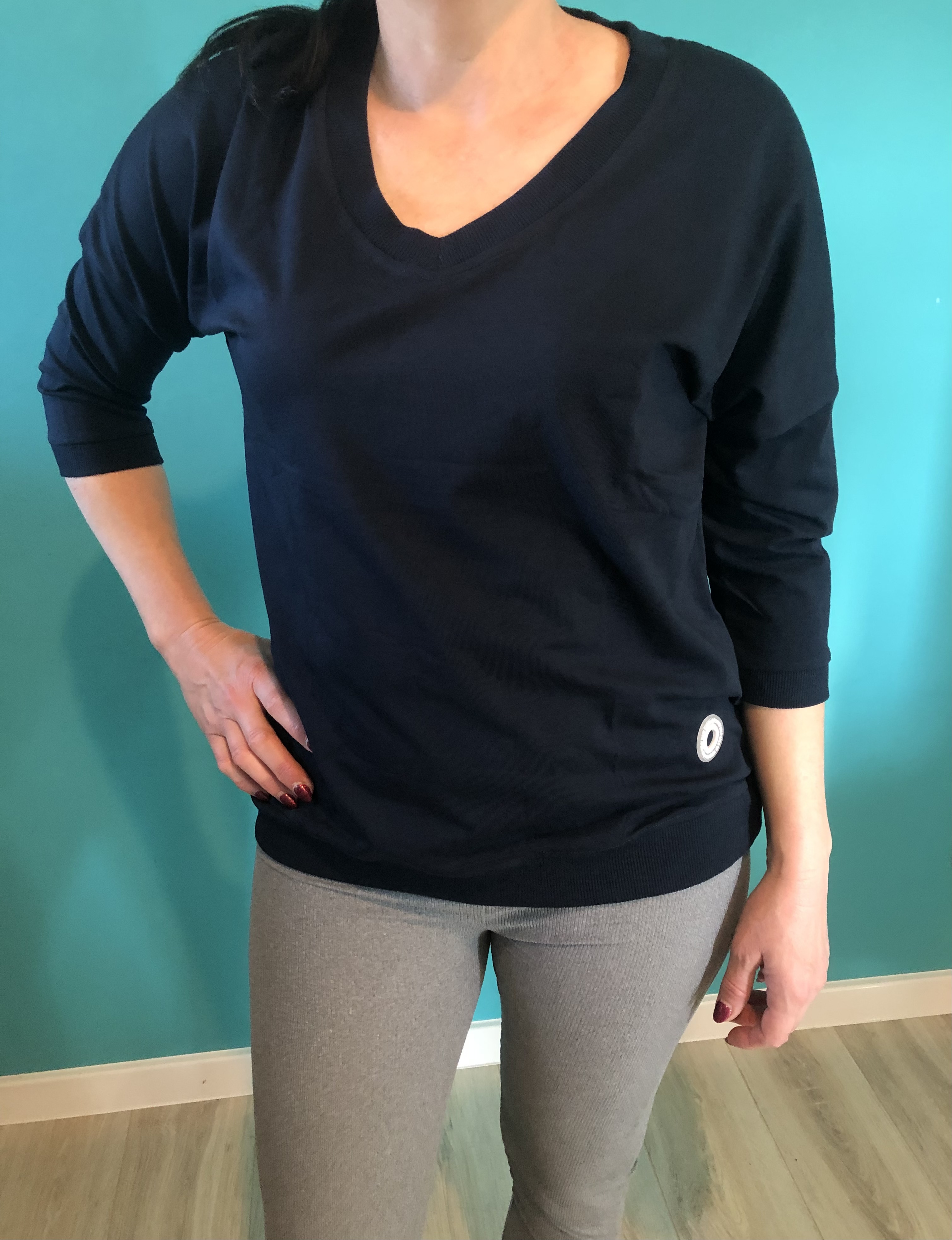 Granatowa bluzka damska