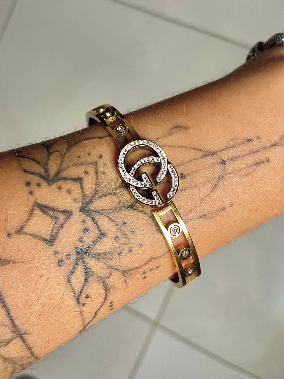 Bracelete GG Moeda antiga 