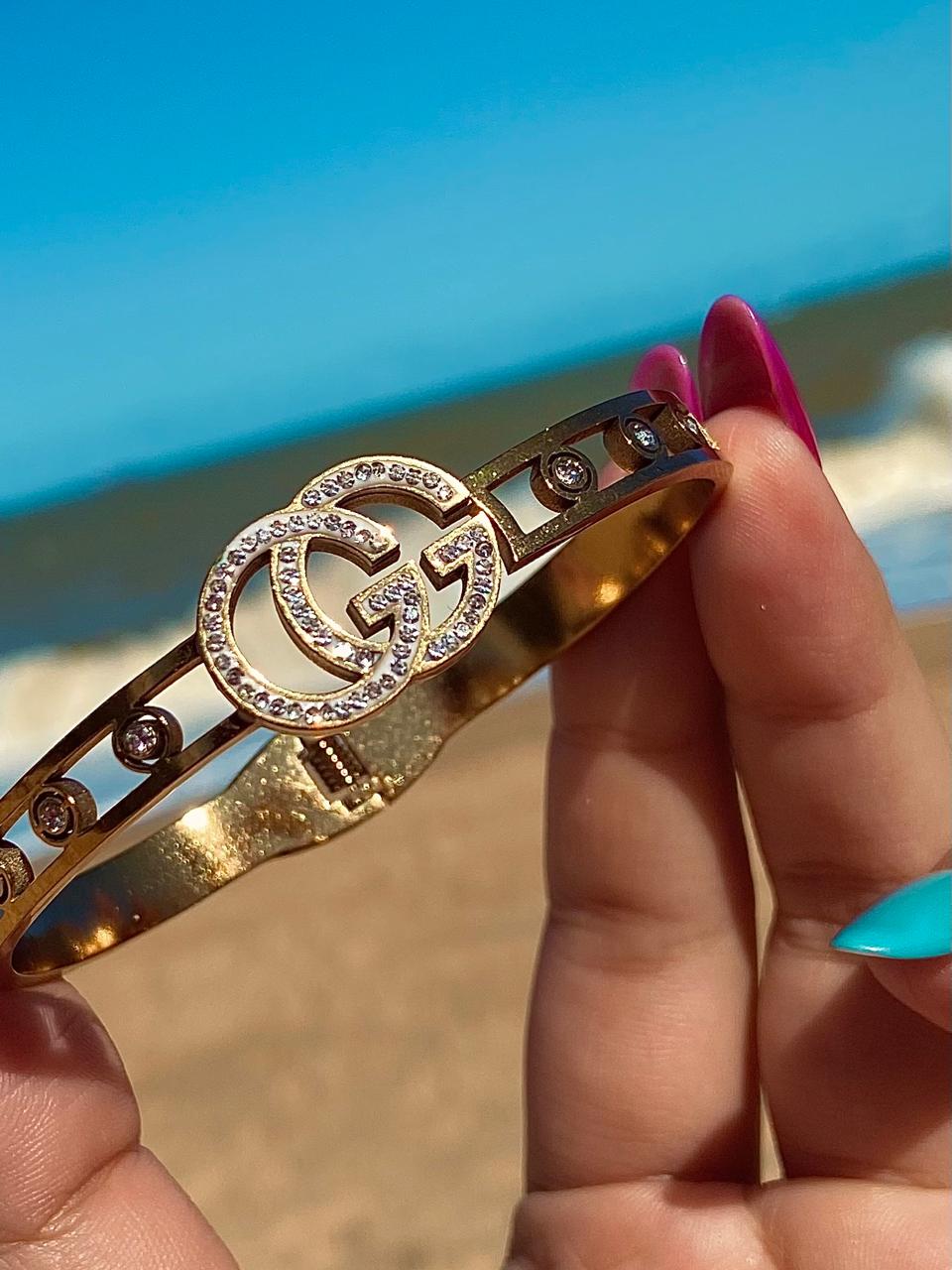 Bracelete GG Moeda antiga 