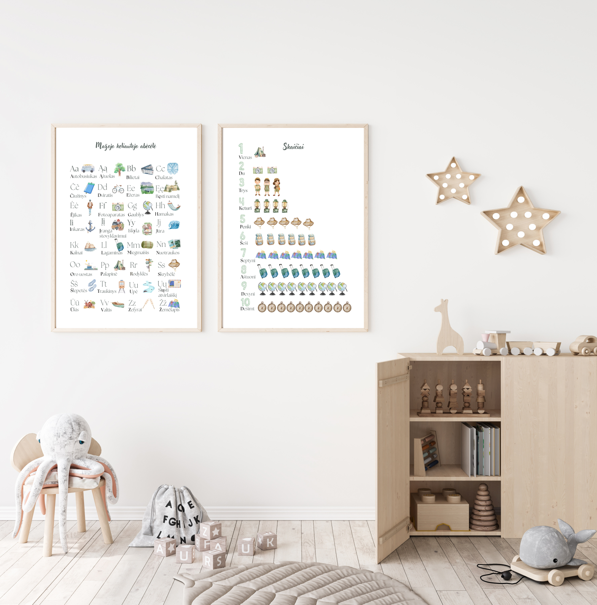 Mažojo keliautojo abėcėlė (su spausdintinėmis raidėmis)