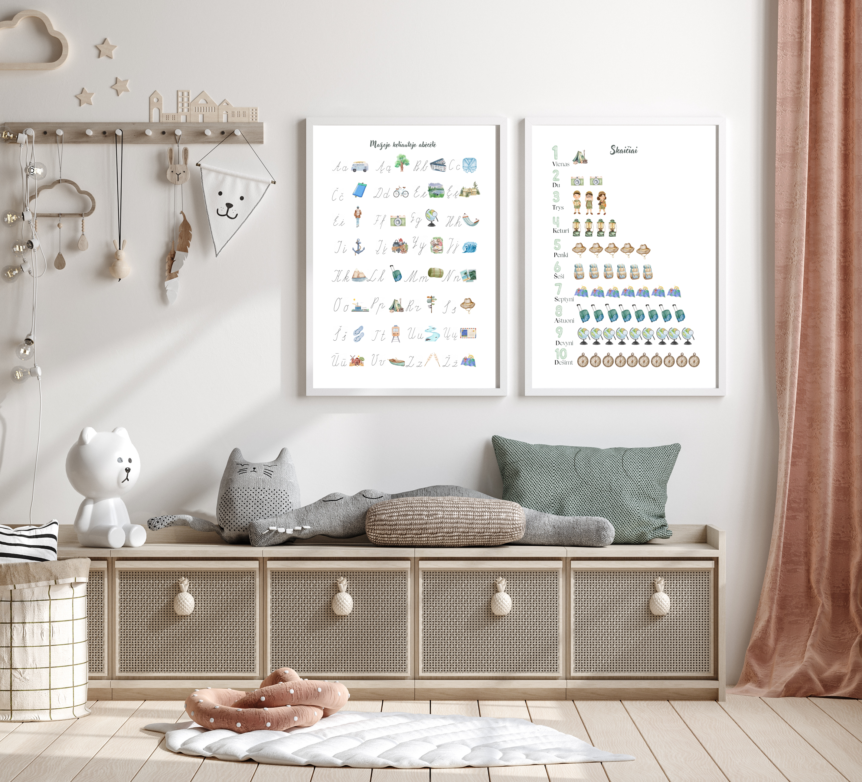 Mažojo keliautojo abėcėlė (TIK su rašytinėmis raidėmis)