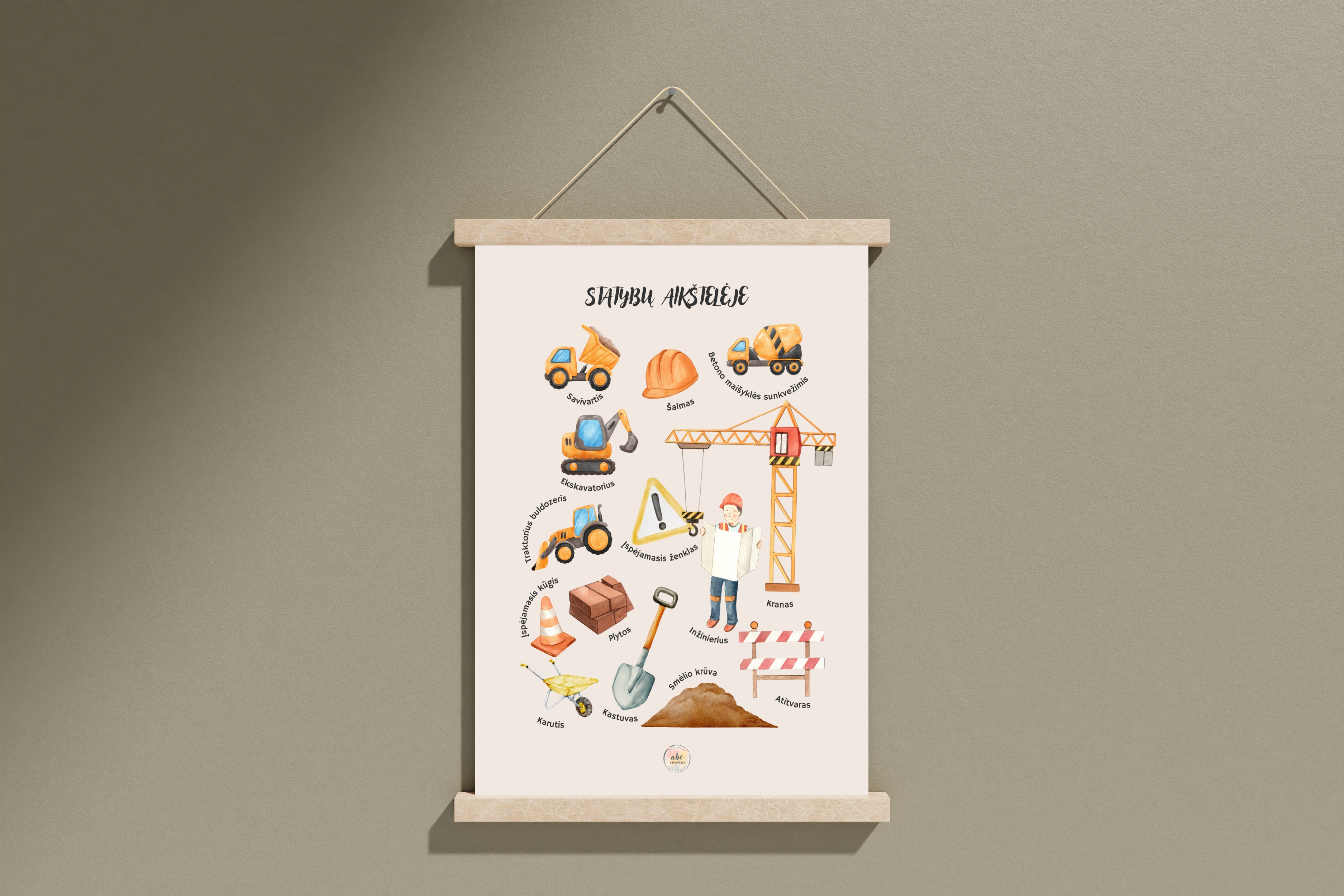 Statybų aikštelėje..