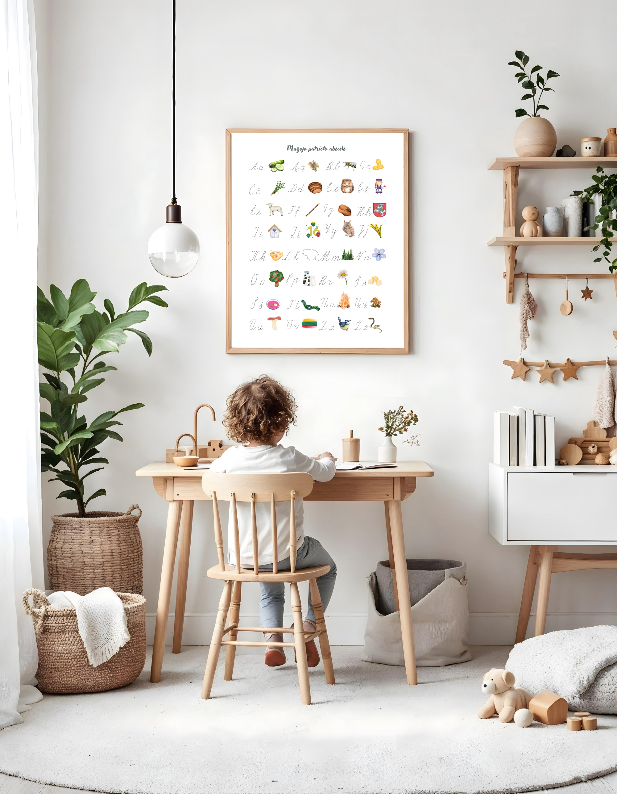 Mažojo patrioto abėcėlė (TIK su rašytinėmis raidėmis)