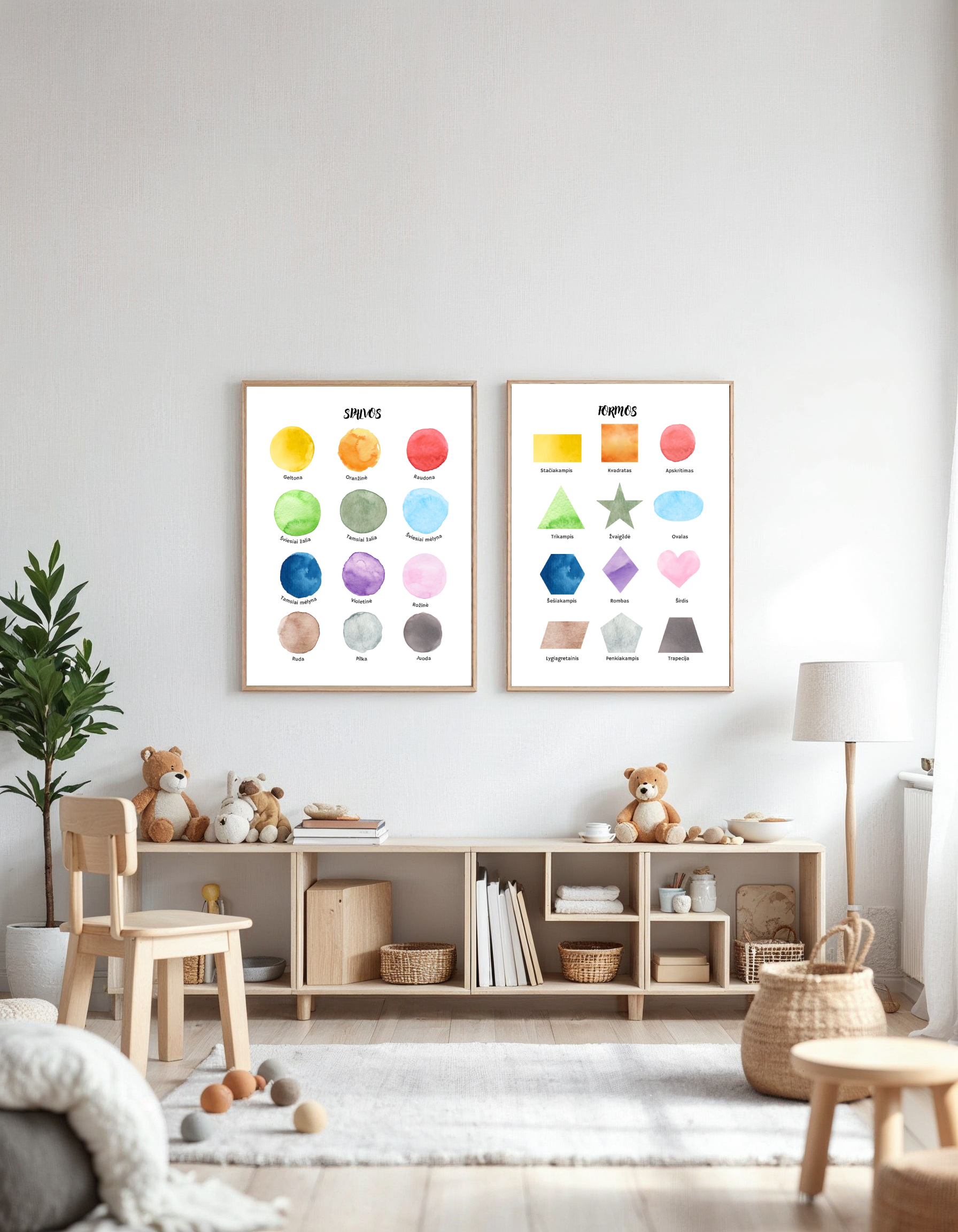 Spalvos ir formos (2 vnt)