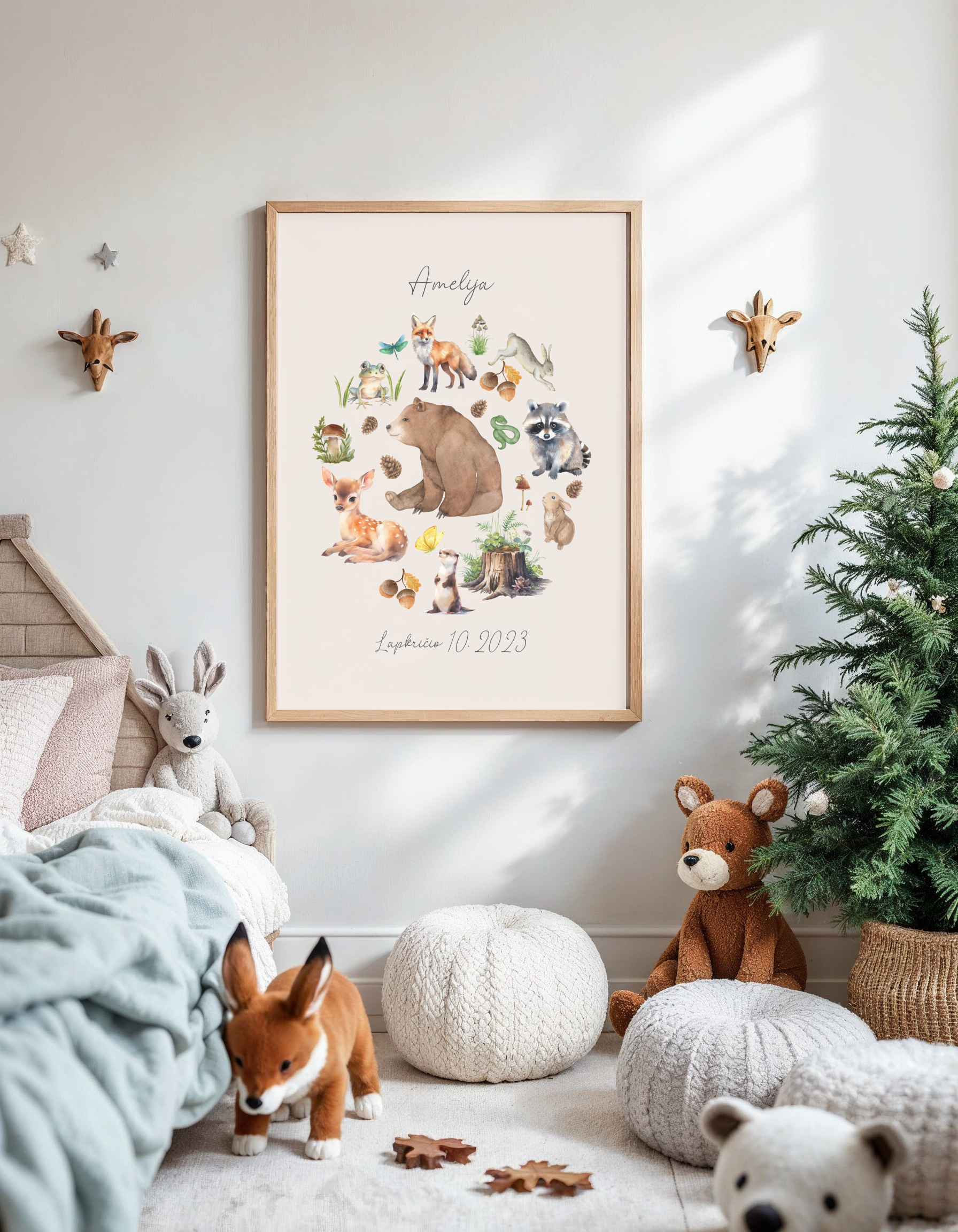 Personalizuotas vardo plakatas "Miškas"