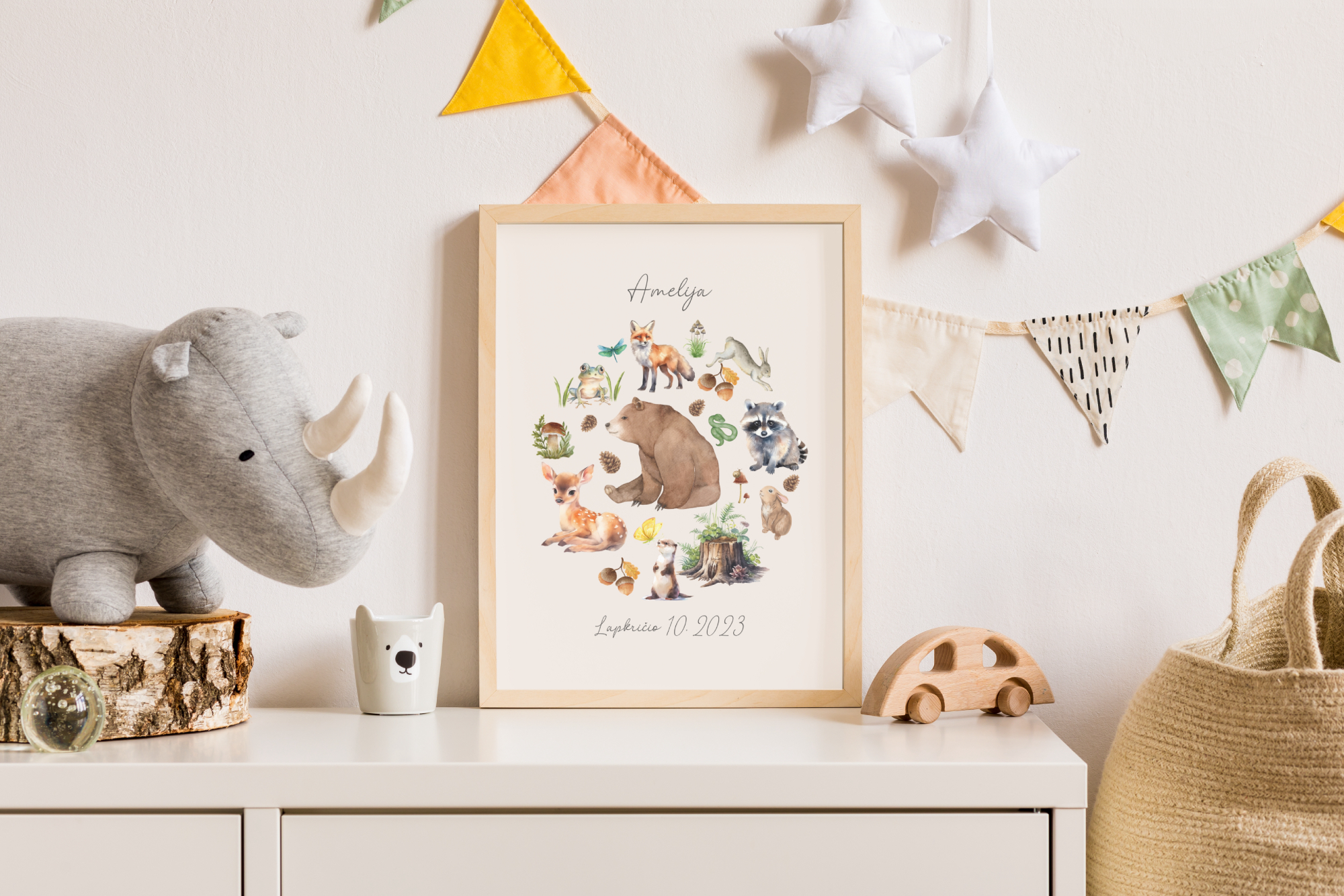 Personalizuotas vardo plakatas "Miškas"