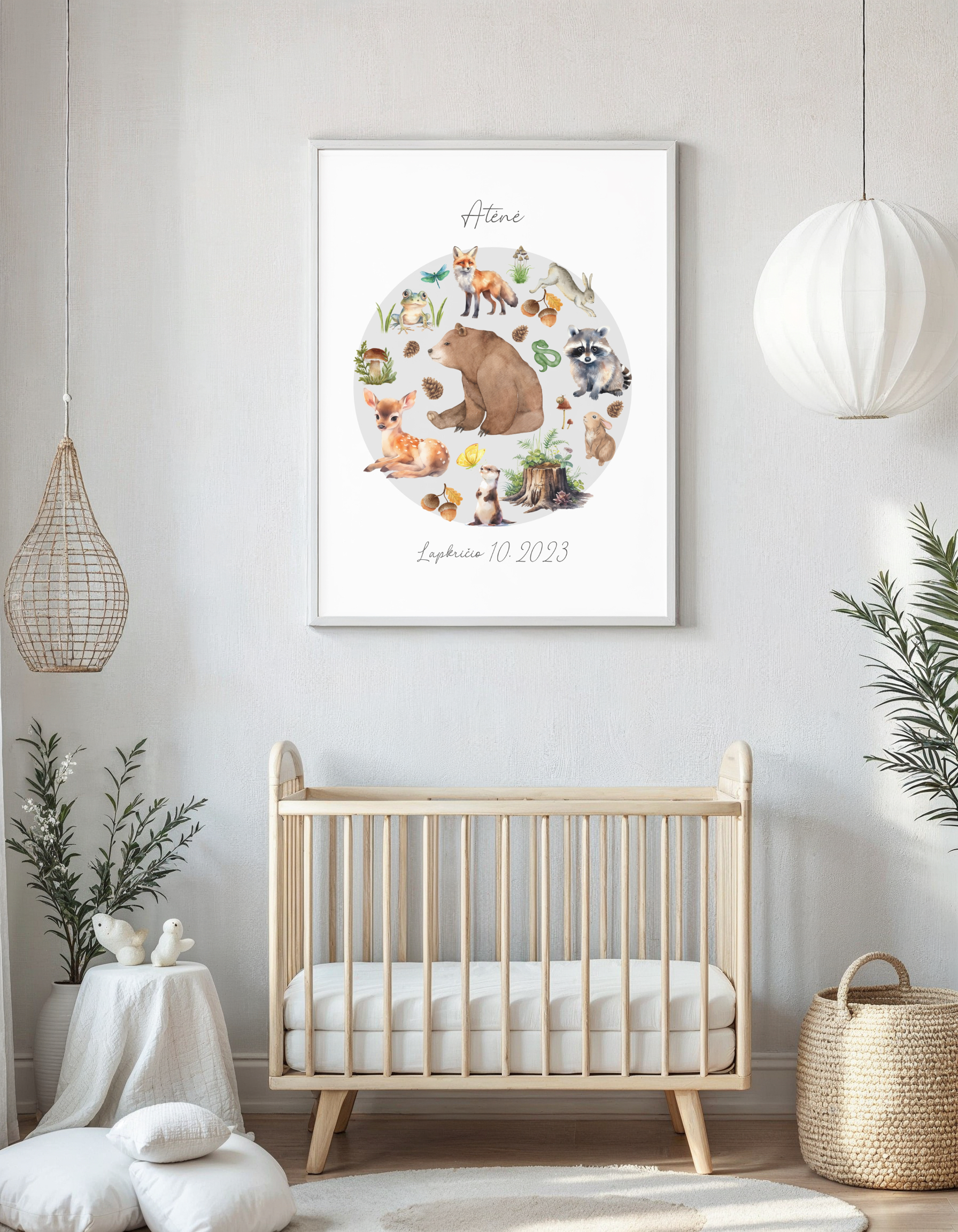 Personalizuotas vardo plakatas "Miškas2"