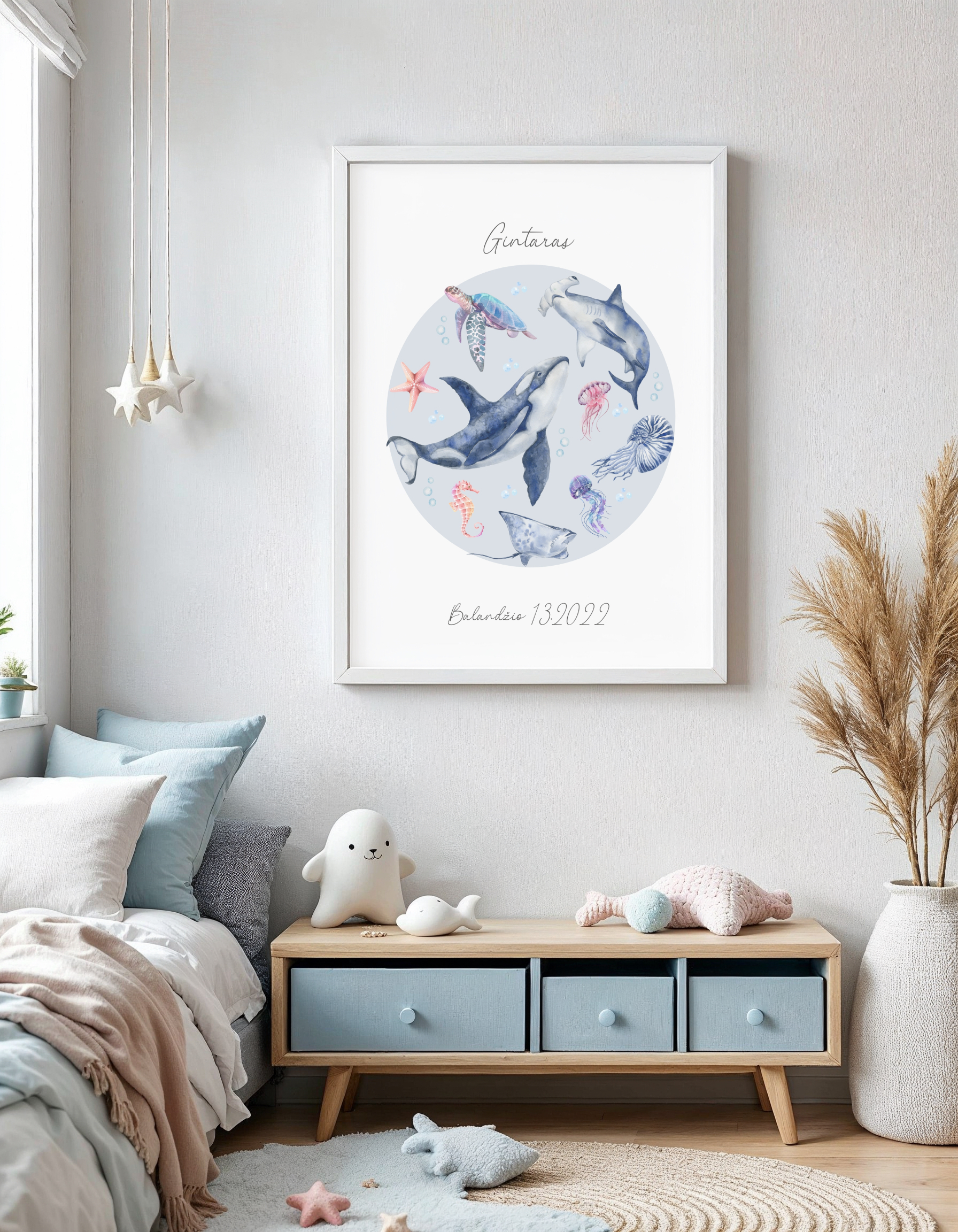 Personalizuotas vardo plakatas "Vandenynas2"