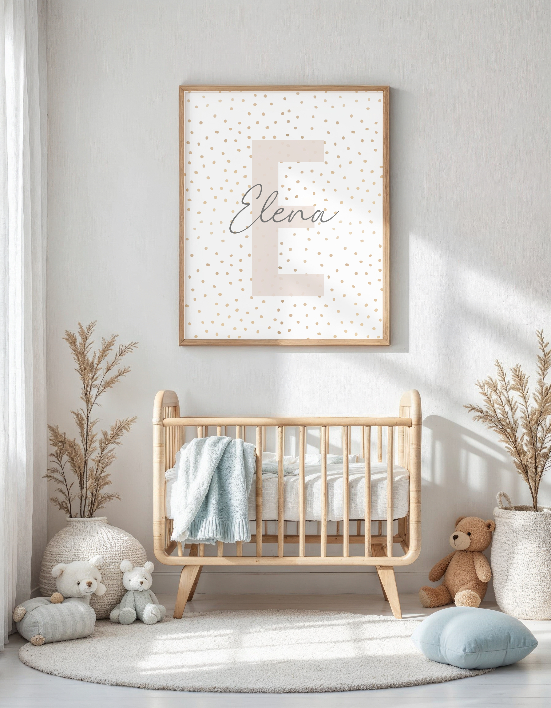 Personalizuotas vardo plakatas "Taškeliai"