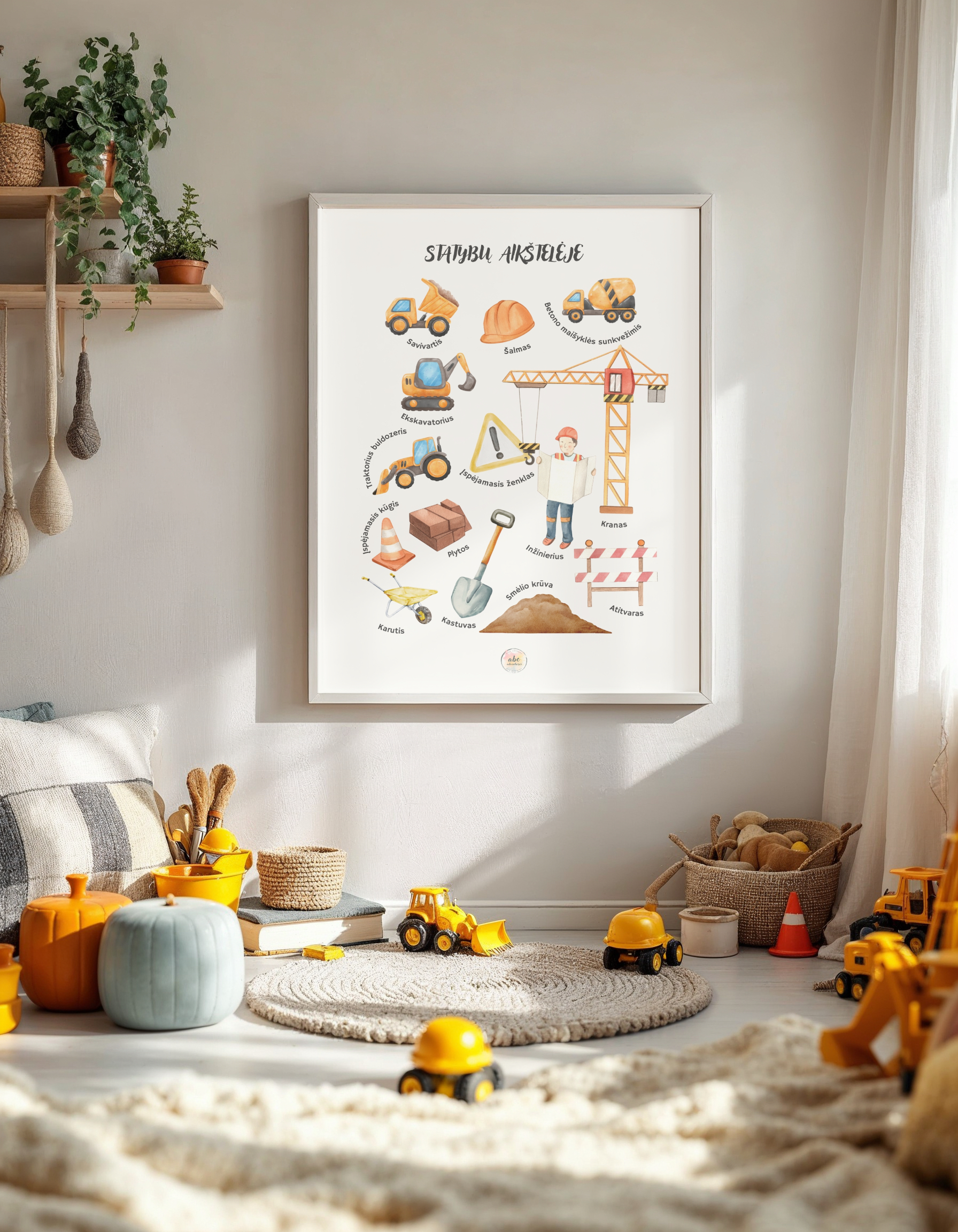 Statybų aikštelėje..