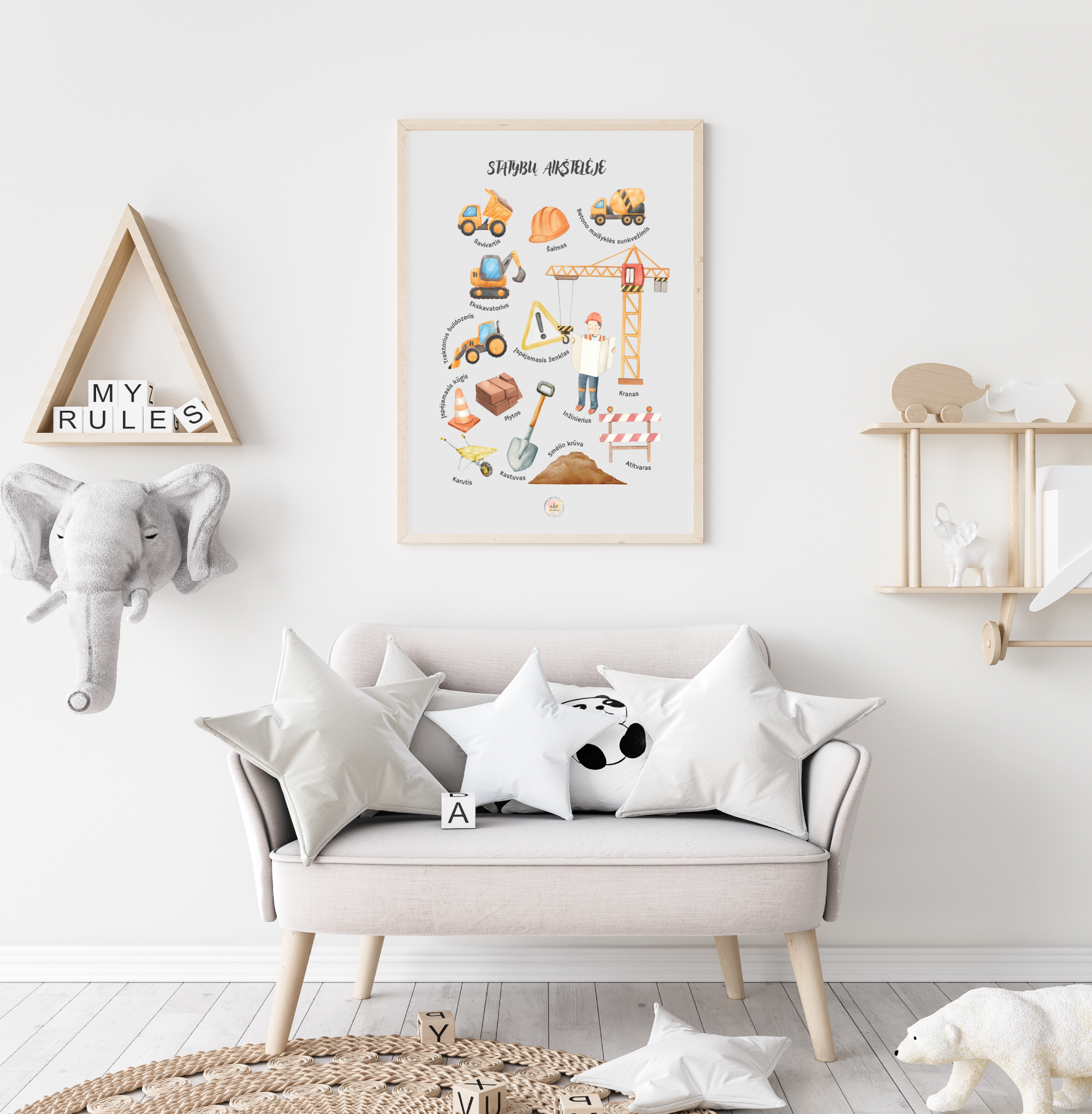 Statybų aikštelėje..