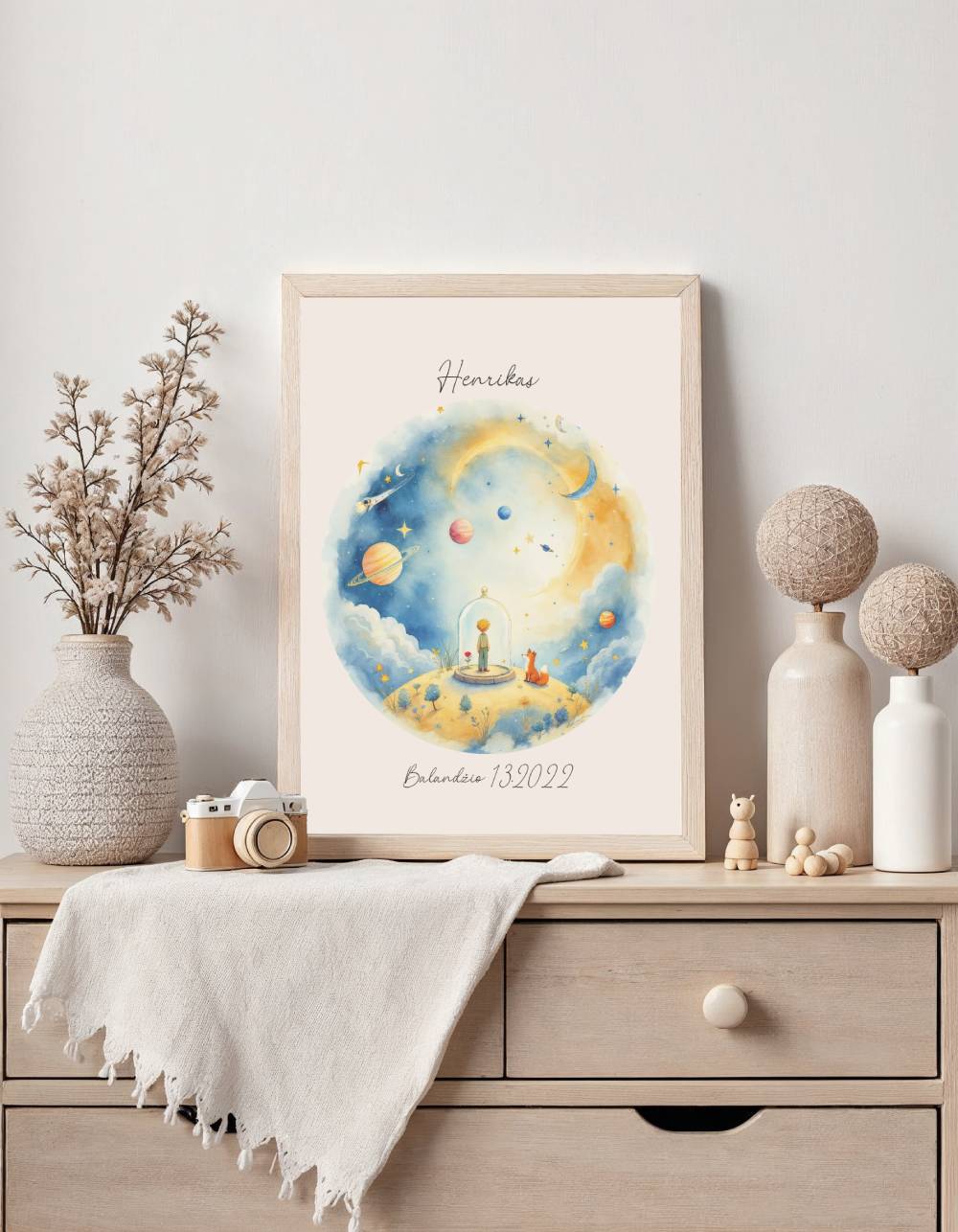 Personalizuotas vardo plakatas "Mažasis Princas"