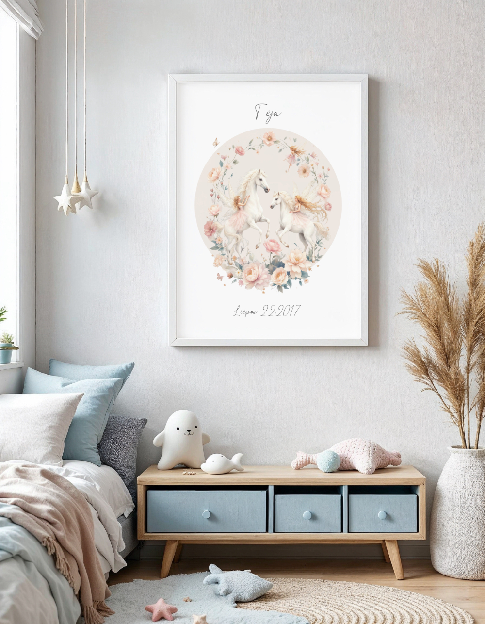 Personalizuotas vardo plakatas "Žirgai"