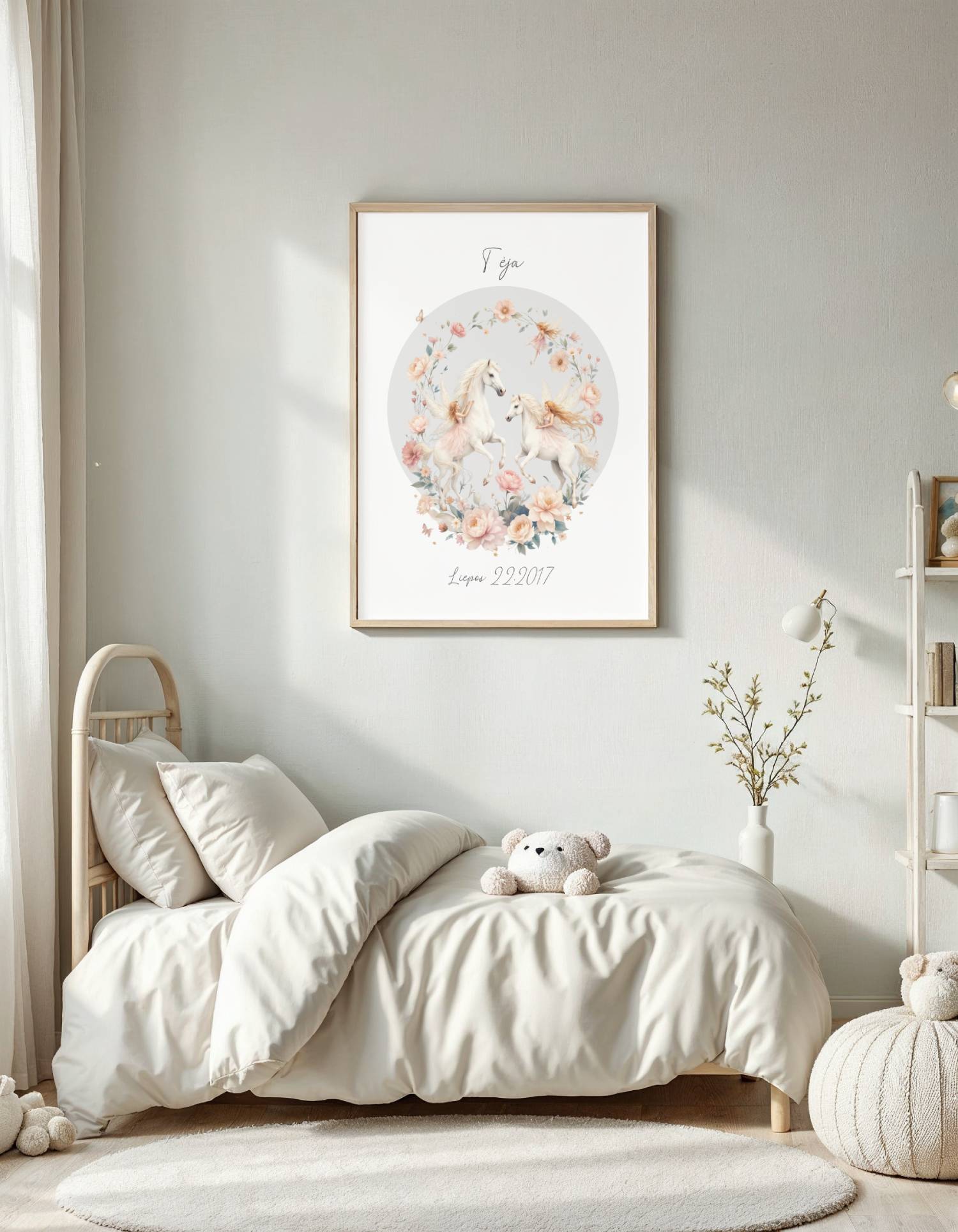 Personalizuotas vardo plakatas "Žirgai"