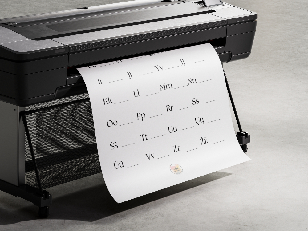 Susikurk savo abėcėlę