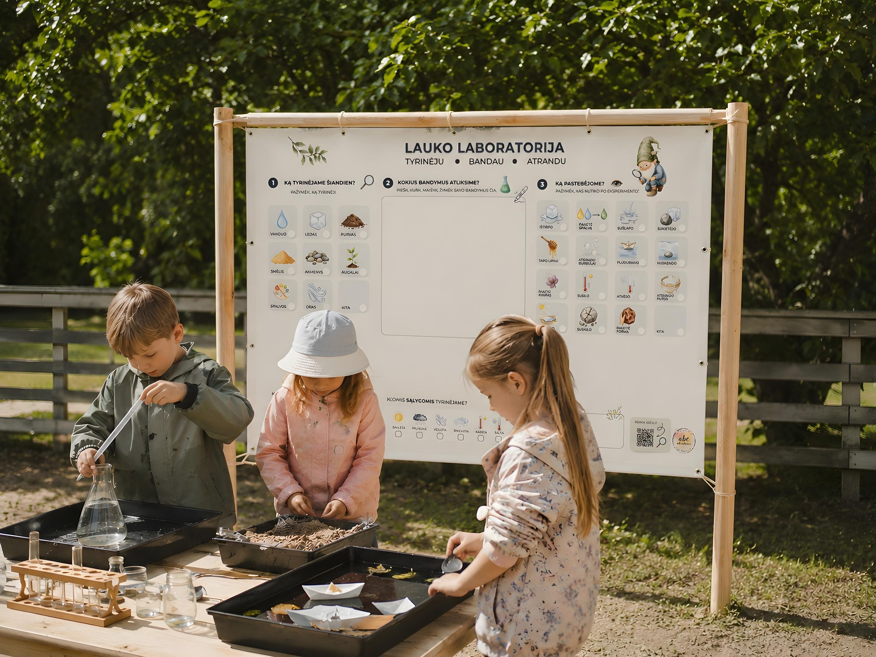 Edukacinis lauko tentas „Lauko laboratorija"