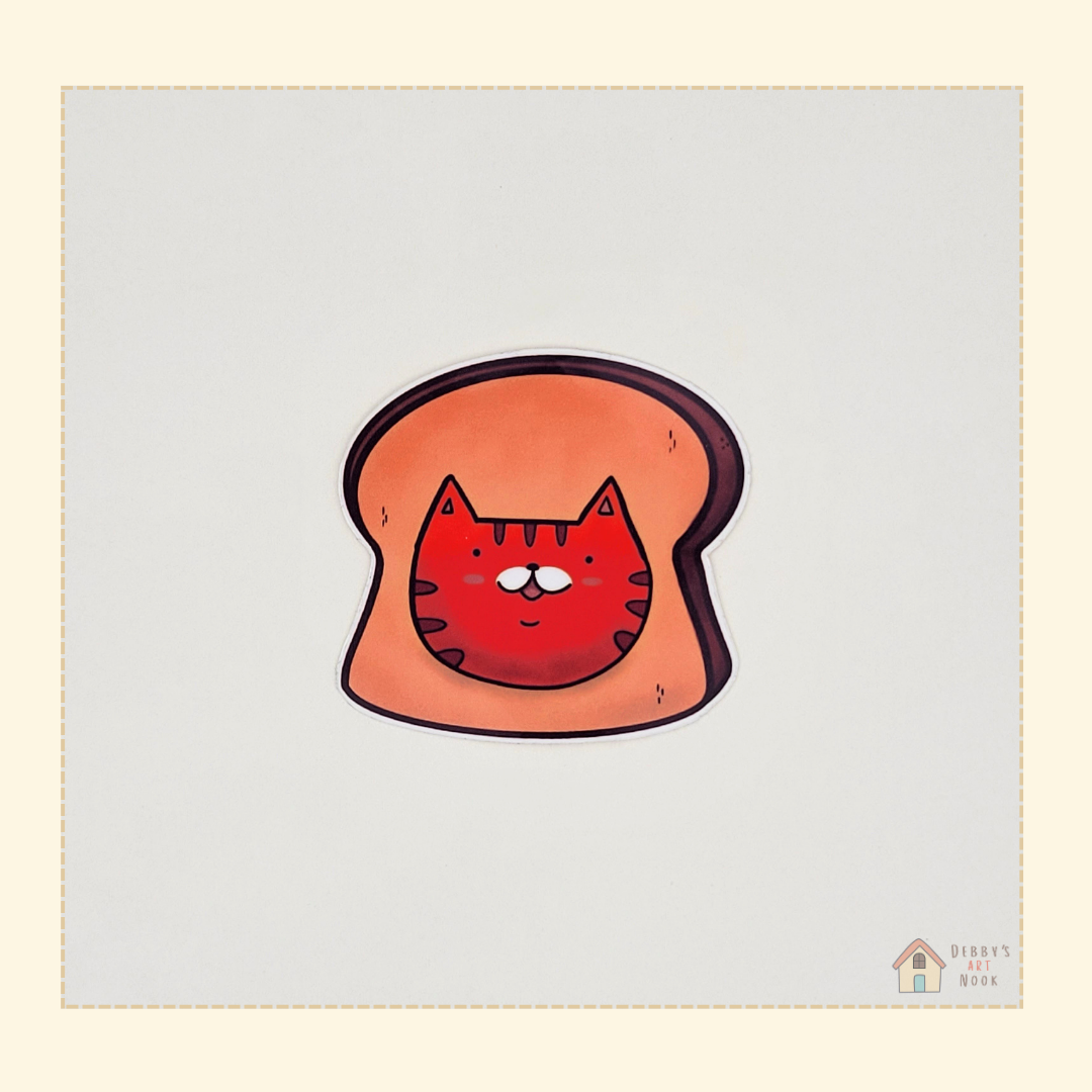 Cats and Food Vinyl Sticker