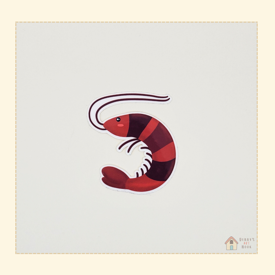 La Shrimp Vinyl Sticker 