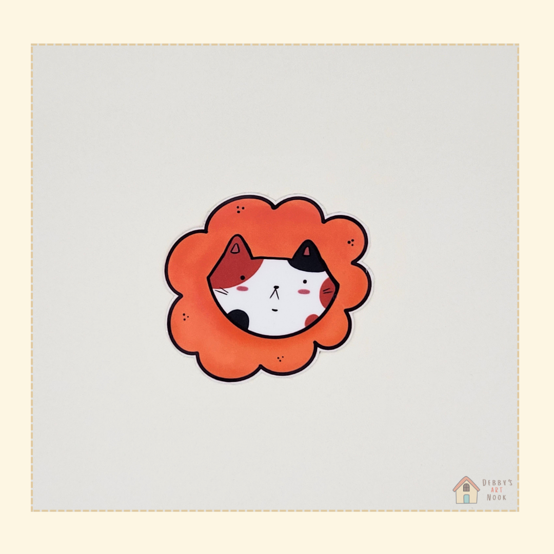 Cats and Food Vinyl Sticker
