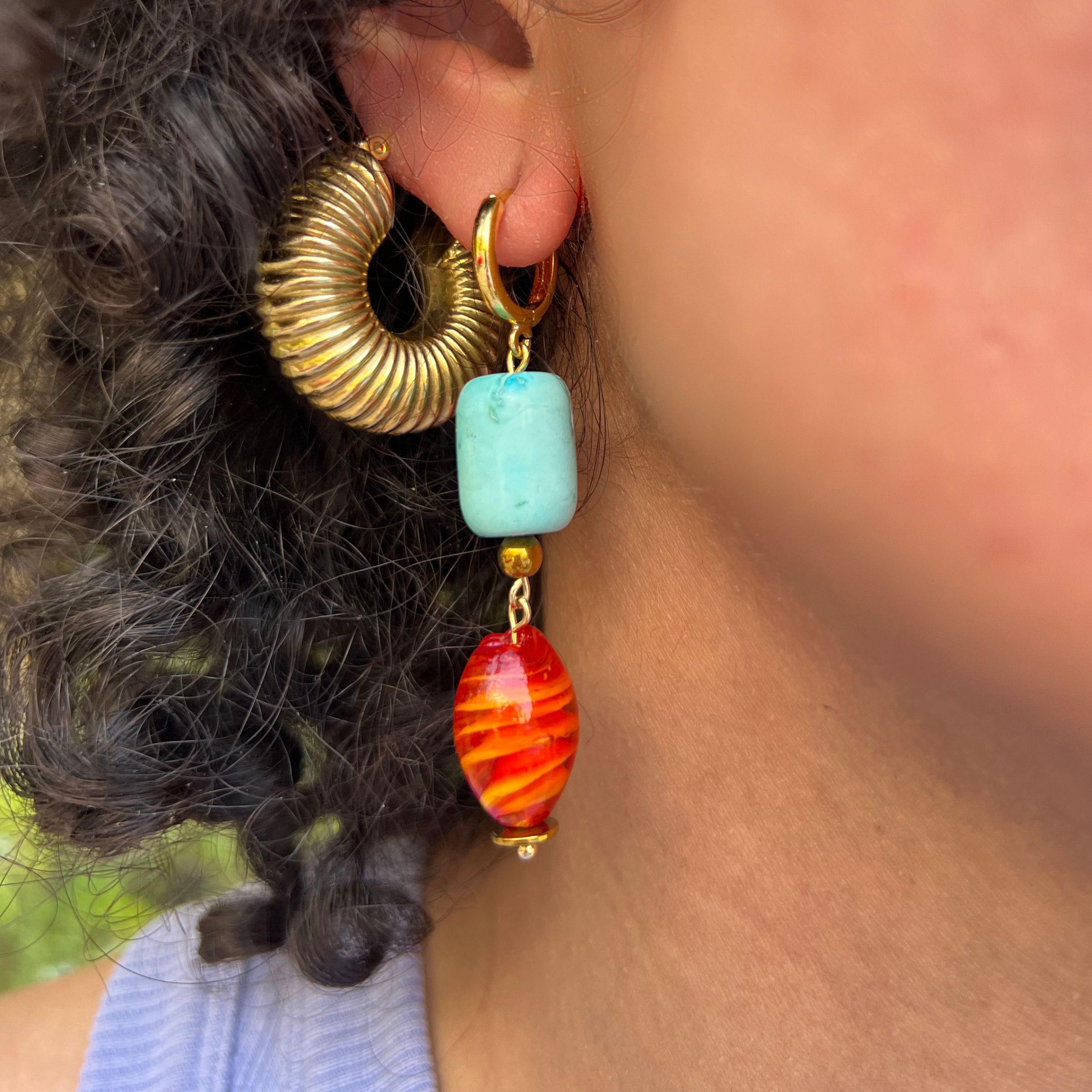 Saffron Earrings 