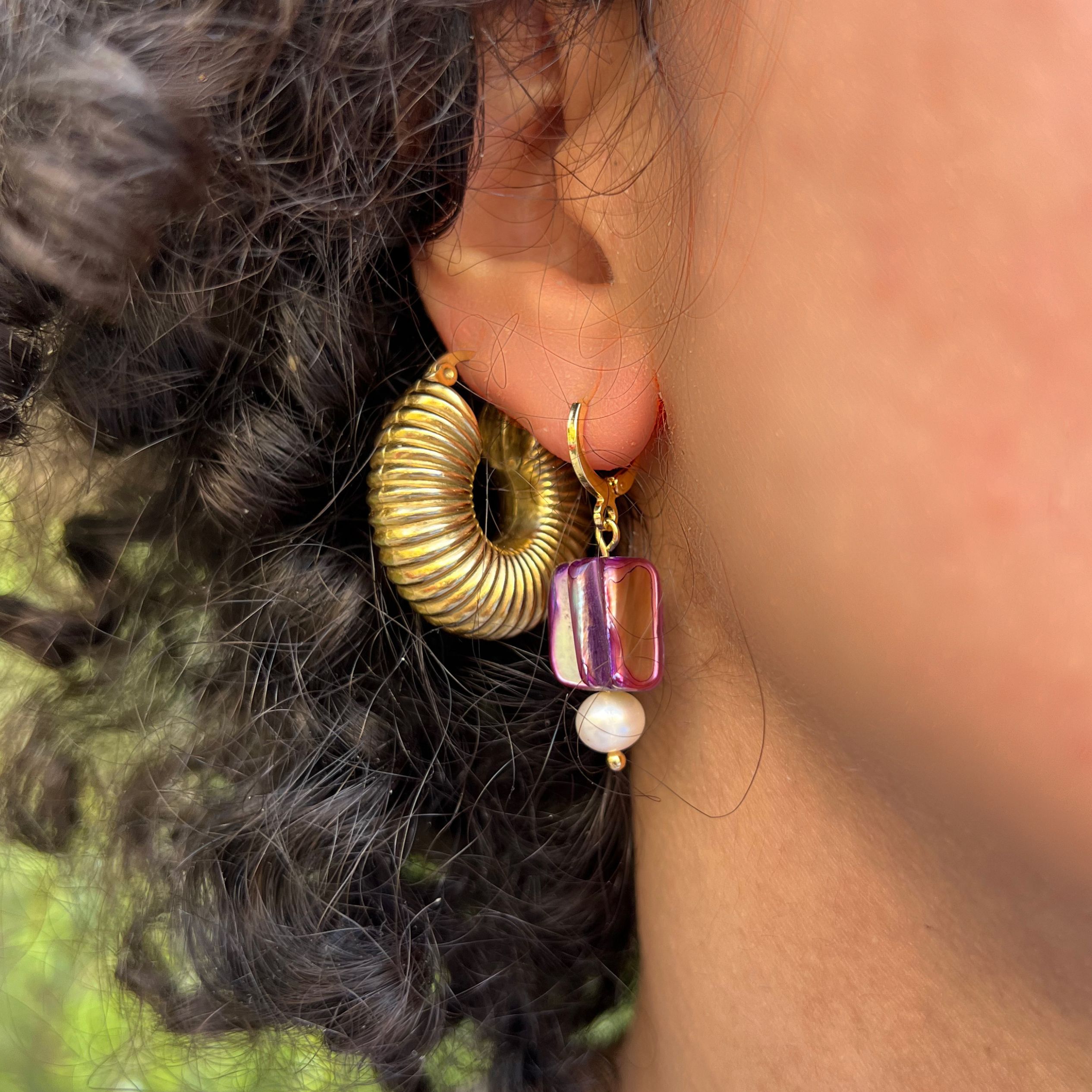 Plum Earrings