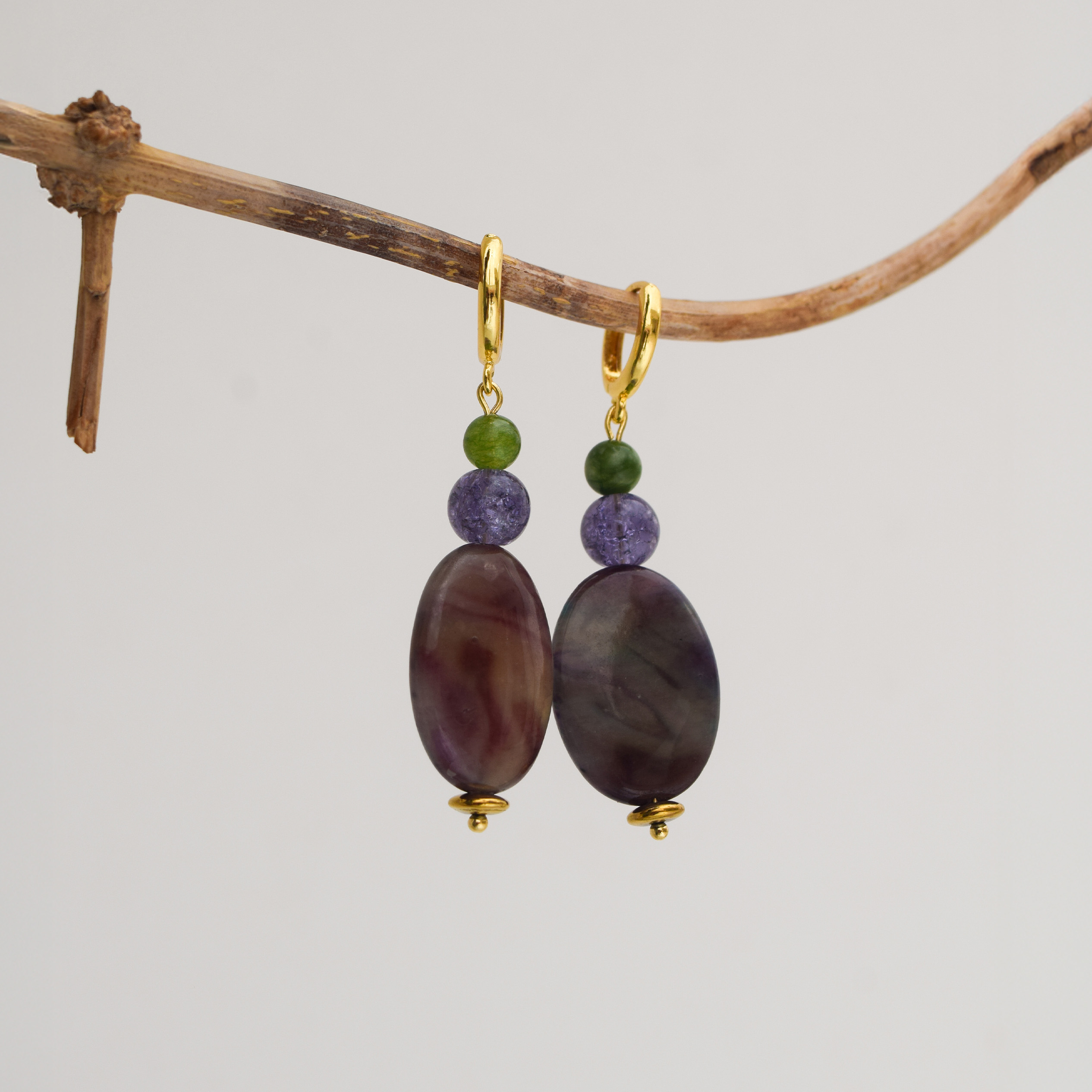 Hazlenut Cream Earrings