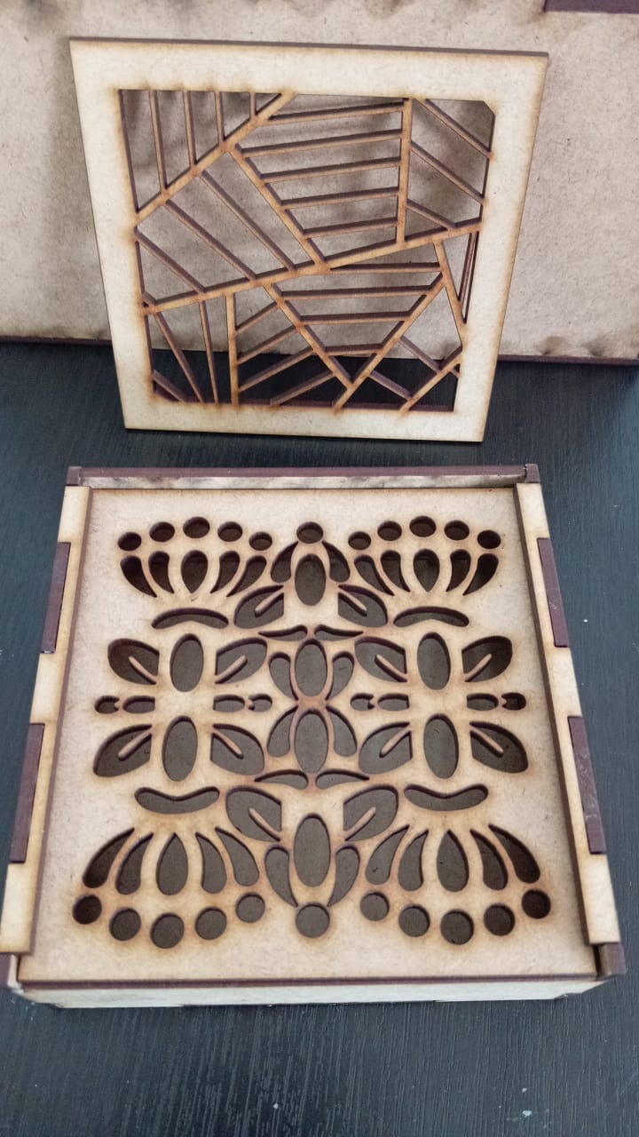 Cajas organizadoras de MDF con corte láser