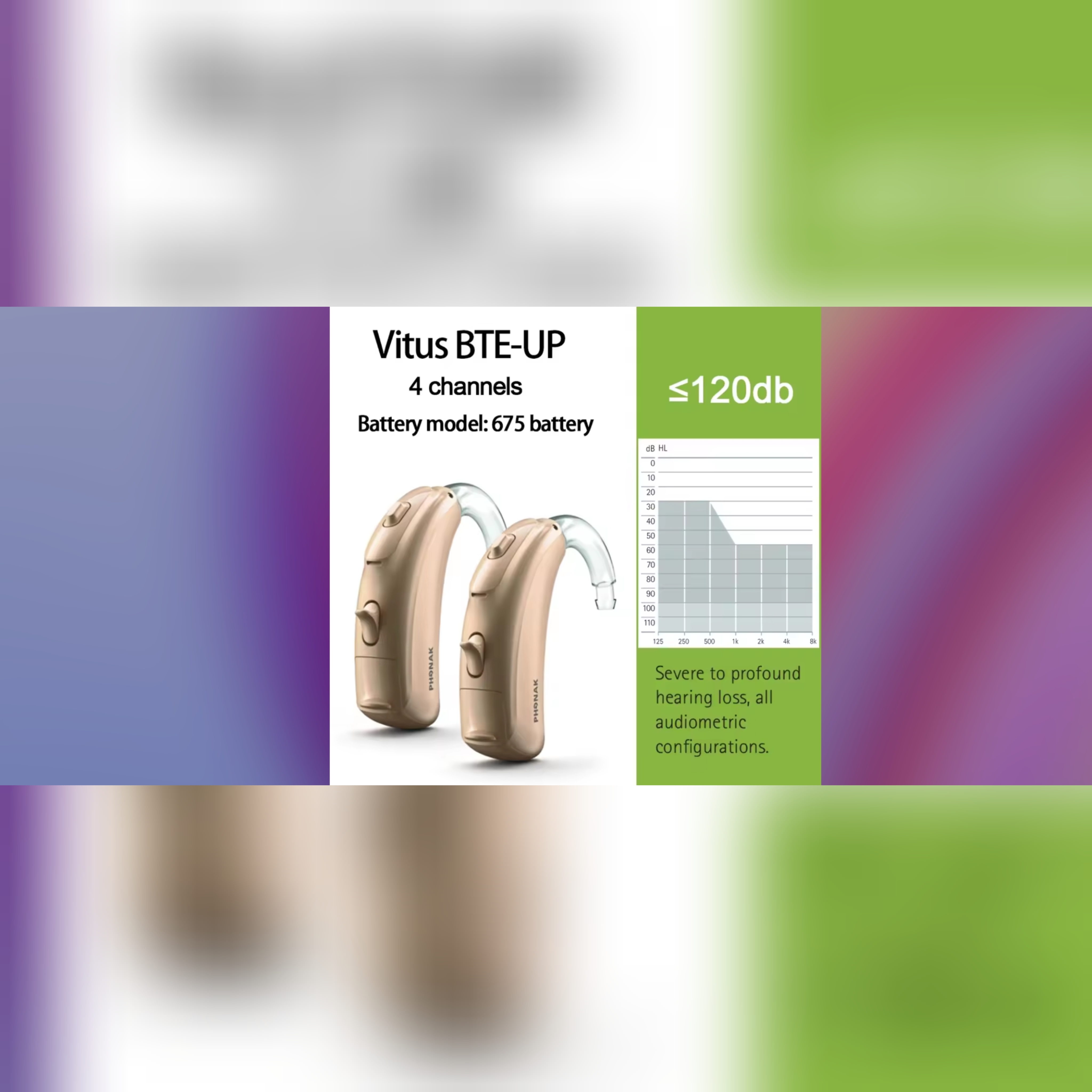 Vitus BTE-UP klausos aparatas