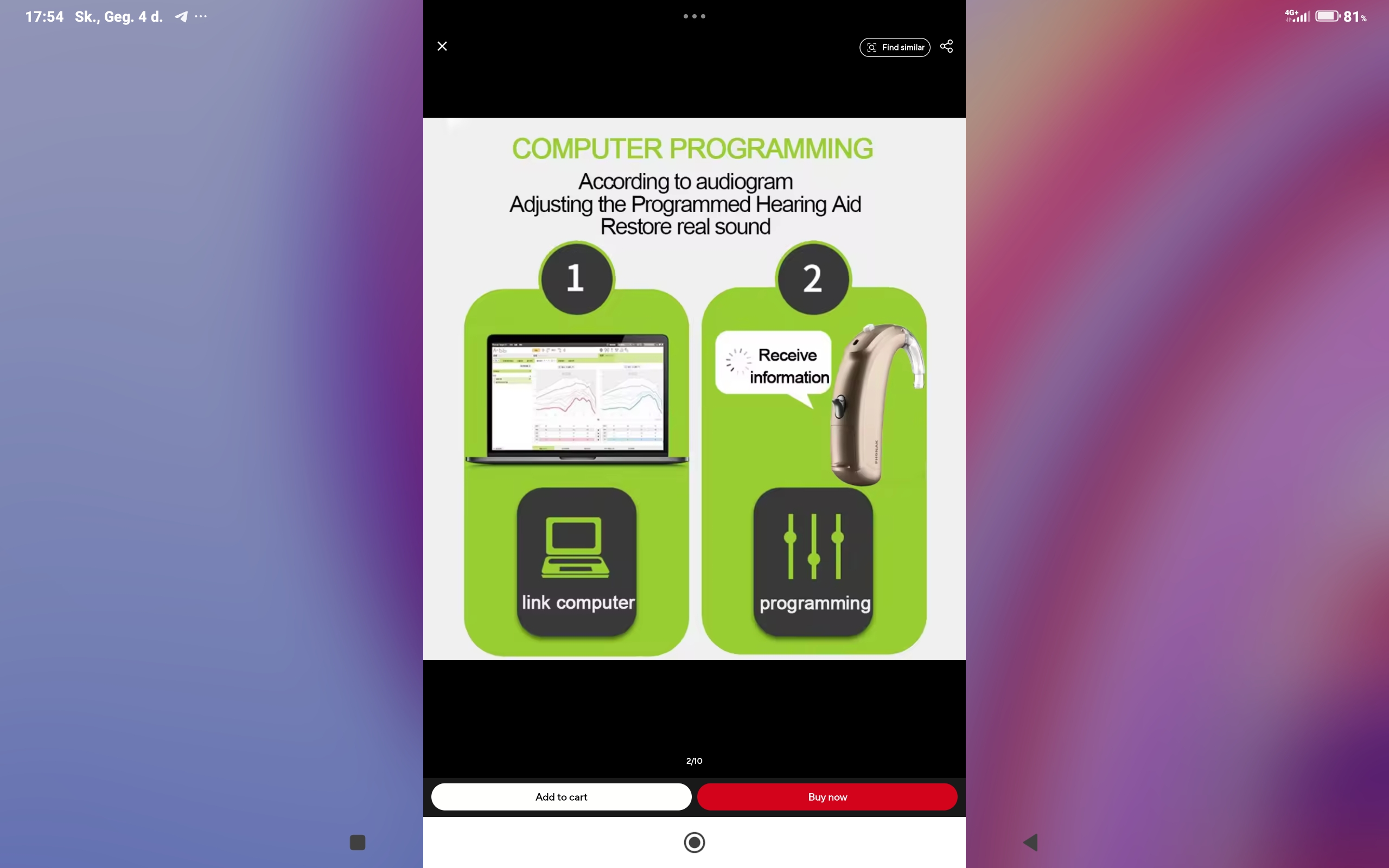 Vitus BTE-UP klausos aparatas