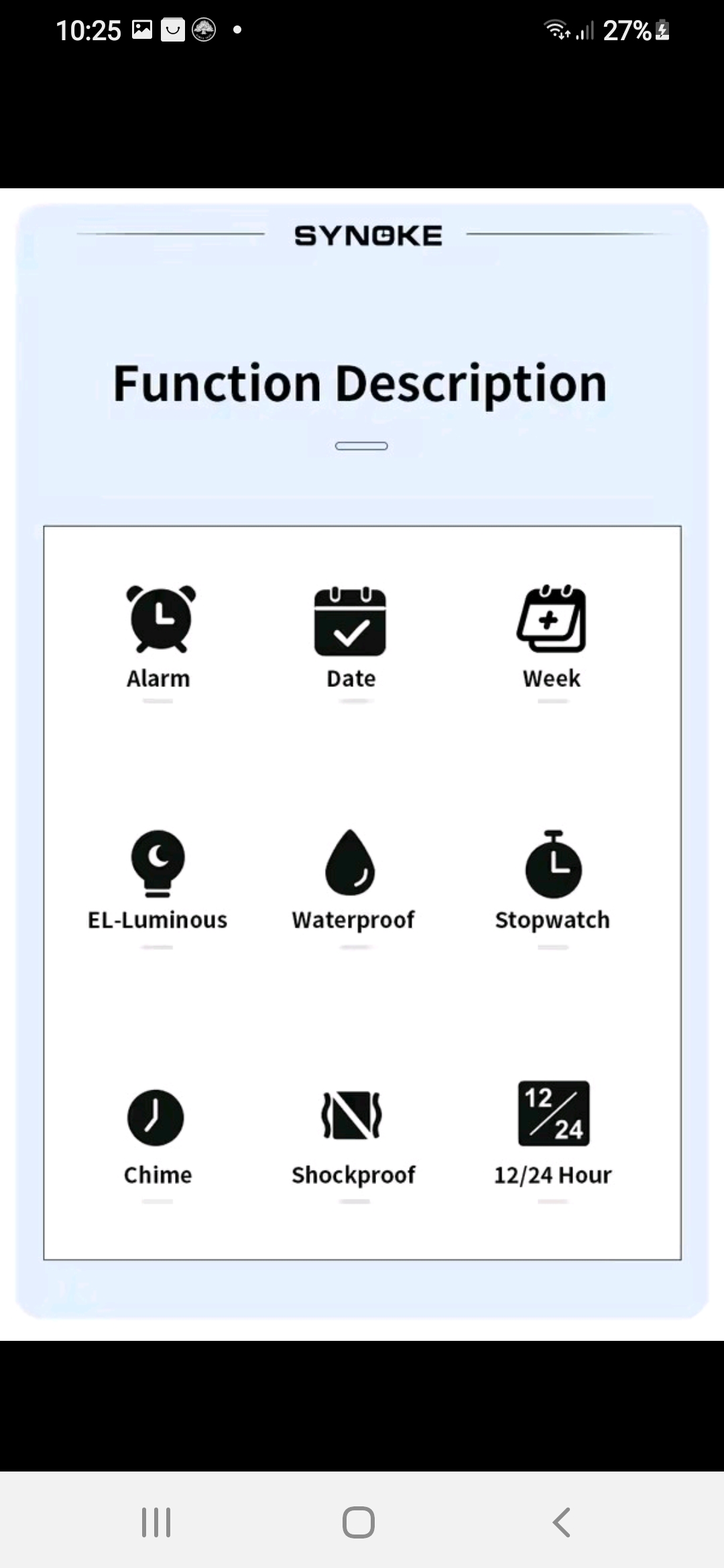 Skaitmeninis laikrodis SYNOKE